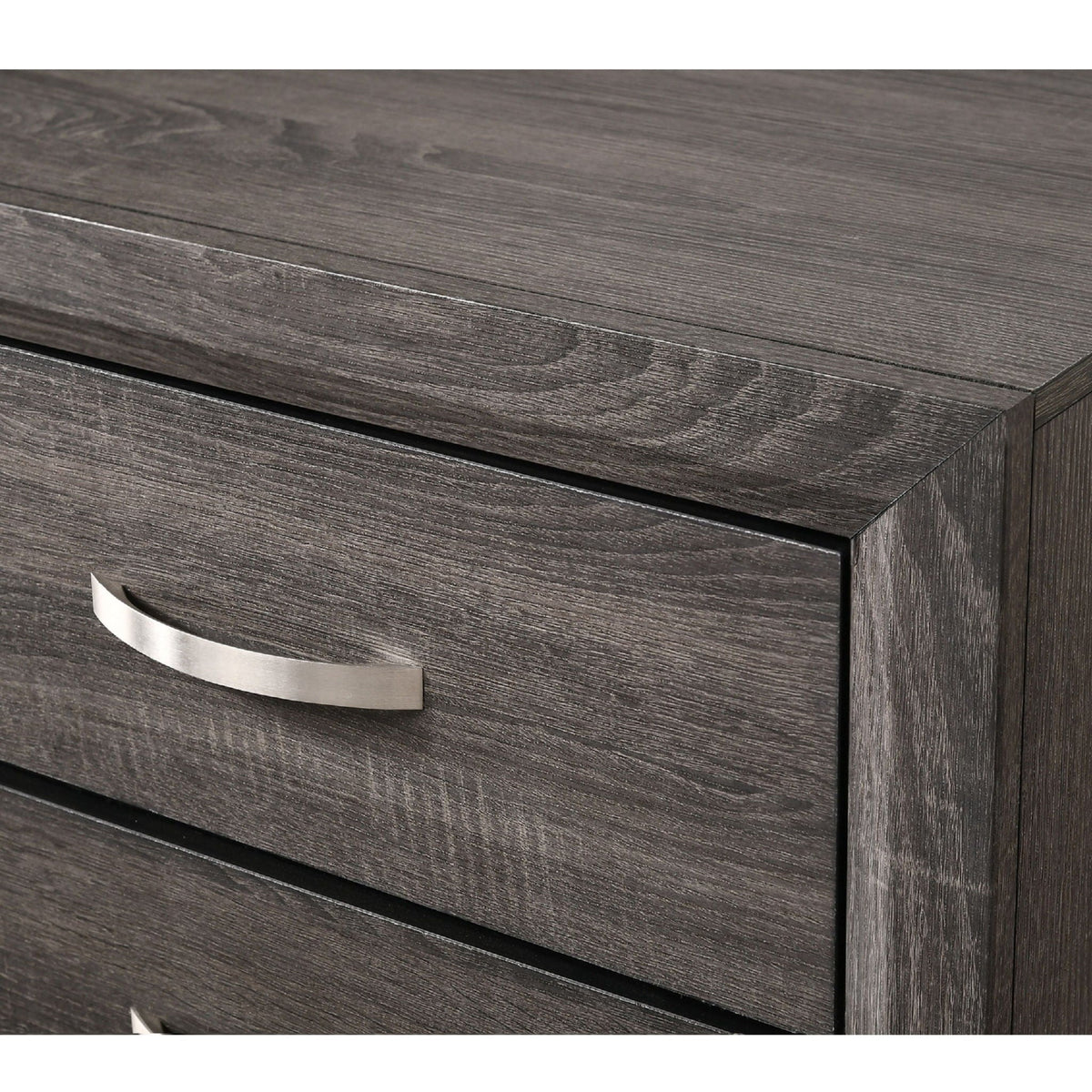 Contemporary 5 Drawer Tall Chest with Ample Storage - White or Dark Gray, photo 6 of 8