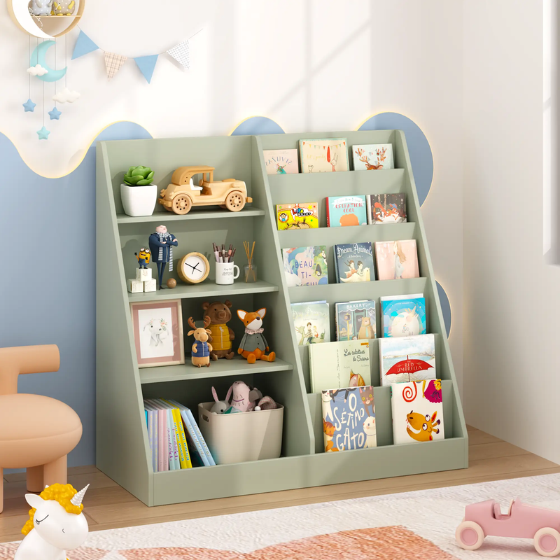 Kids Bookshelf and Toy Storage Organizer by HouseOfZazla