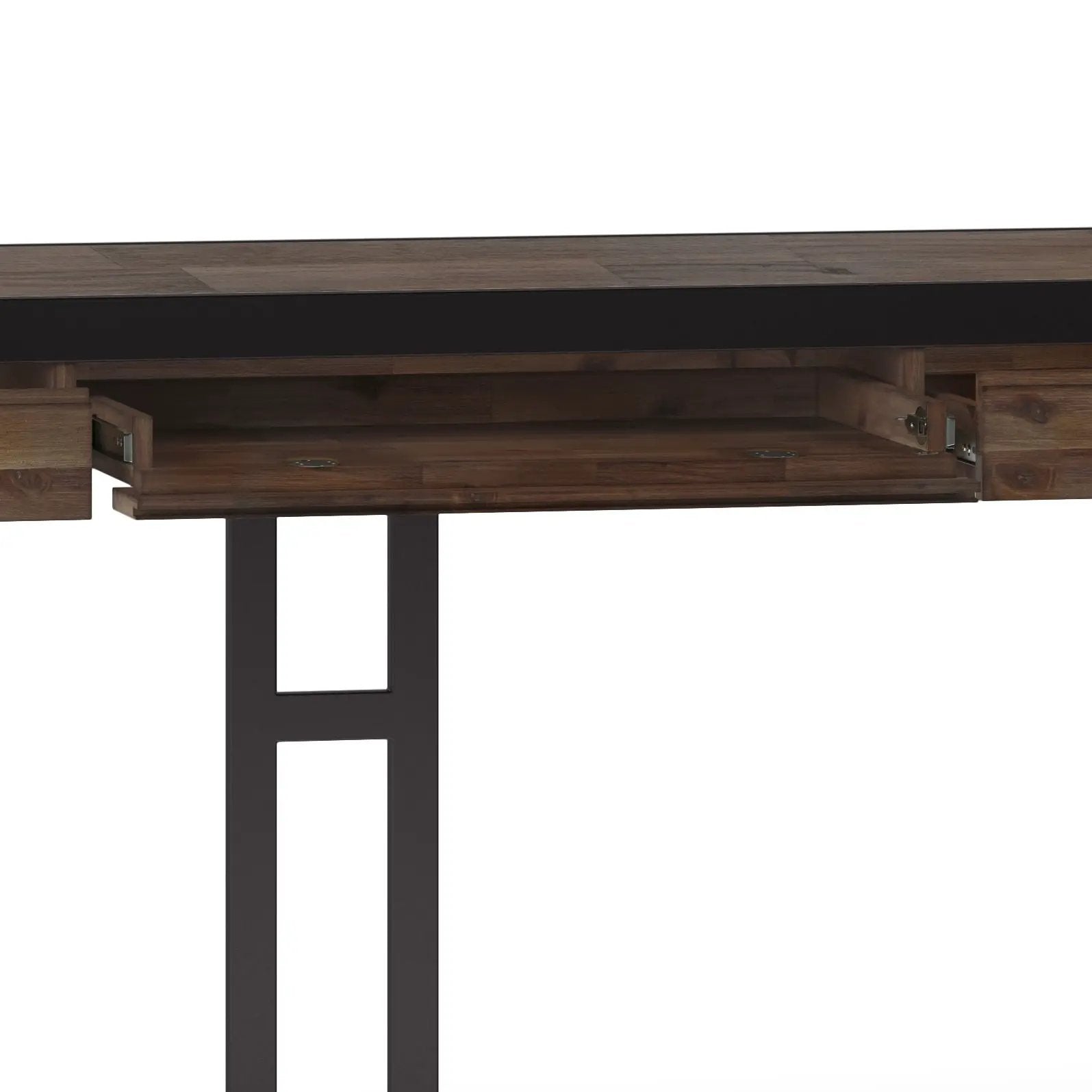 Erina - Large Desk - Rustic Natural Aged Brown by Unique Piece Furniture