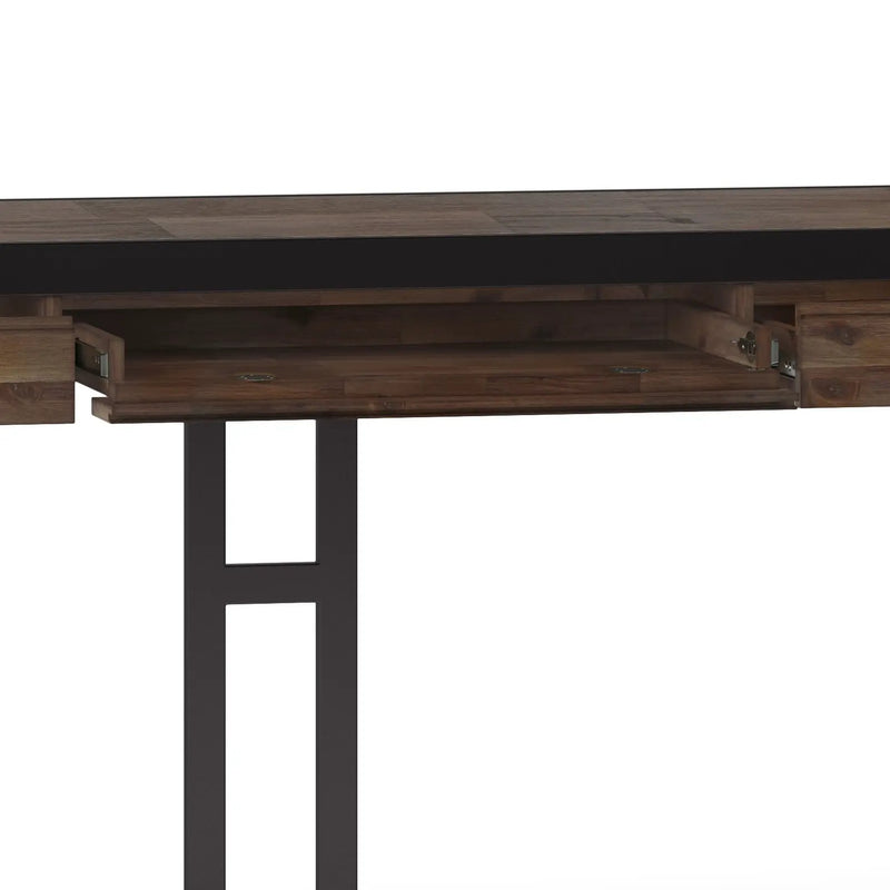Erina - Large Desk - Rustic Natural Aged Brown by Unique Piece Furniture
