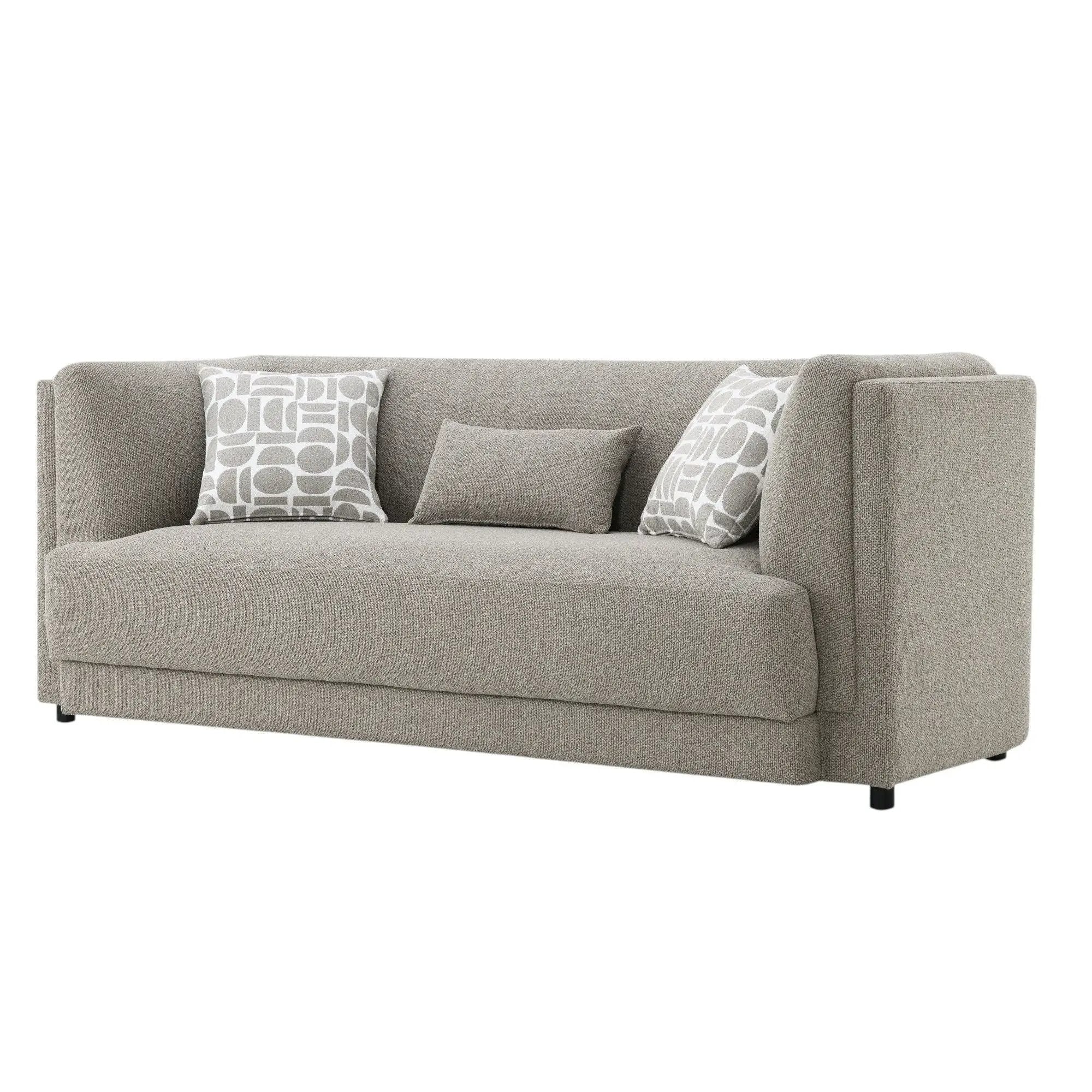 Glenda - Sofa With 3 Pillows - Gray by HouseOfZazla
