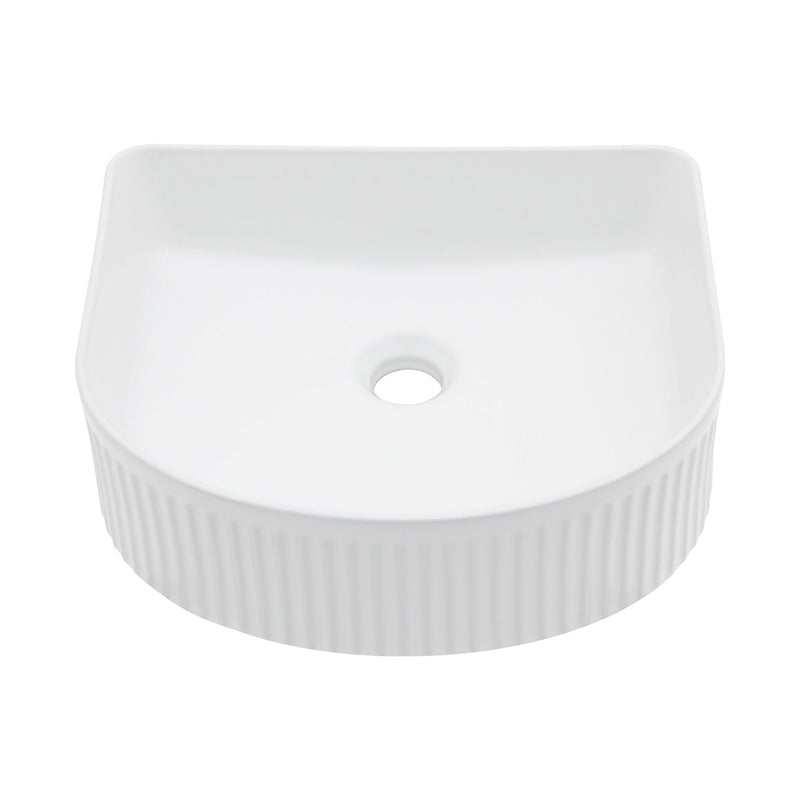 Vessel Bathroom Sink With Design - White by HouseOfZazla