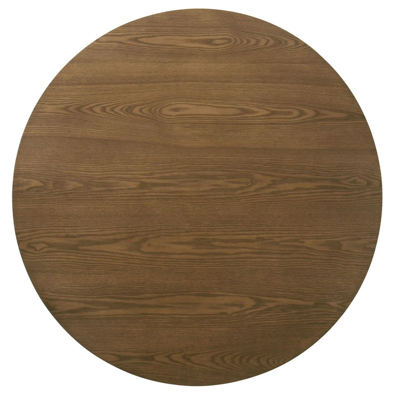 Franklin 36-inch Round Pedestal Coffee Table Dark Brown by Unique Piece Furniture