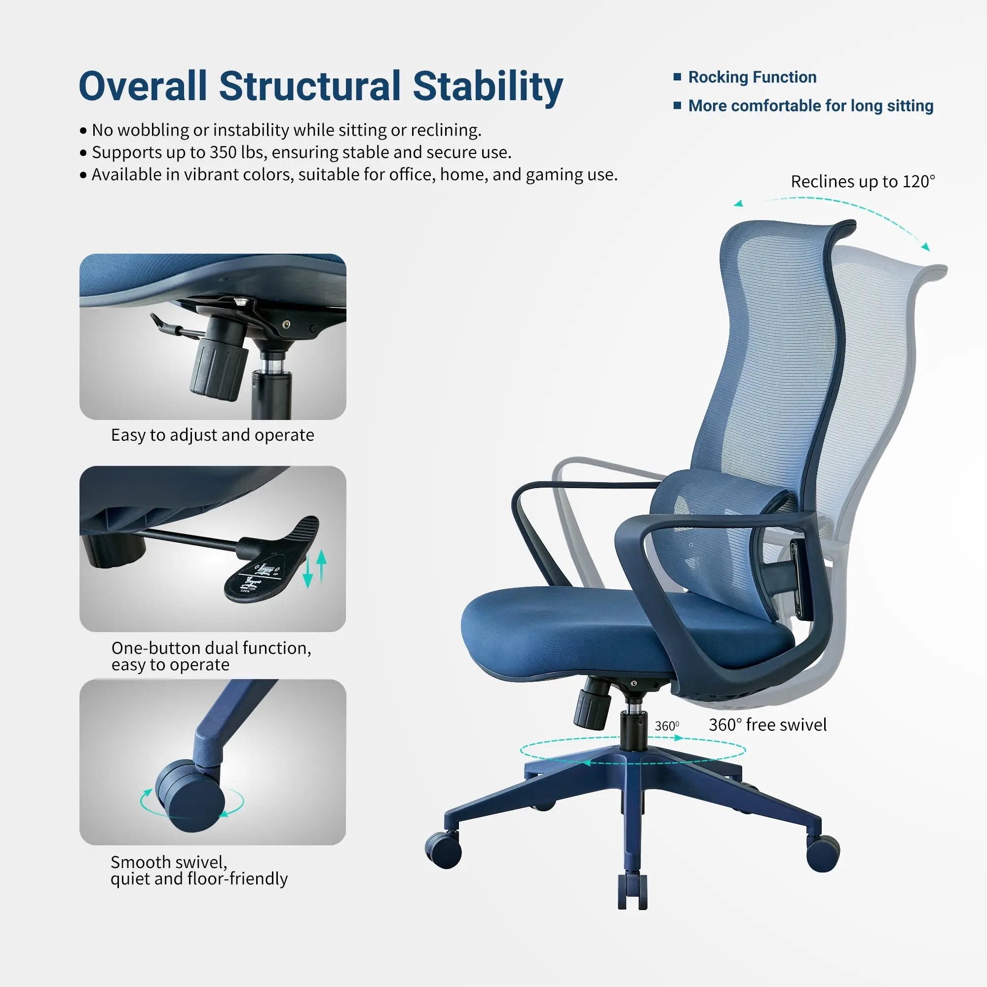 Ergonomic Colorful Office Chair by HouseOfZazla