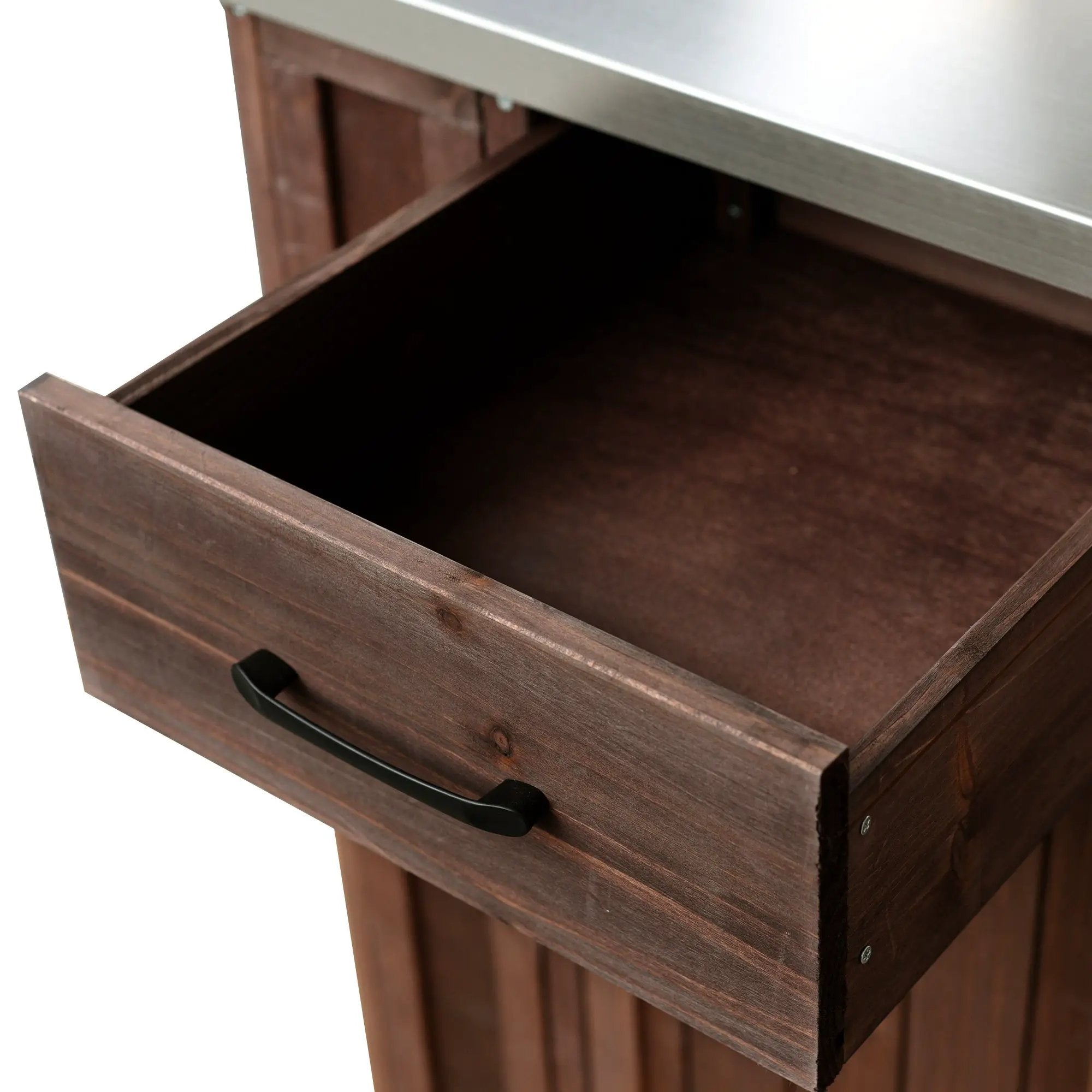 Outdoor Kitchen Island Fir Wood Prep Station by HouseOfZazla
