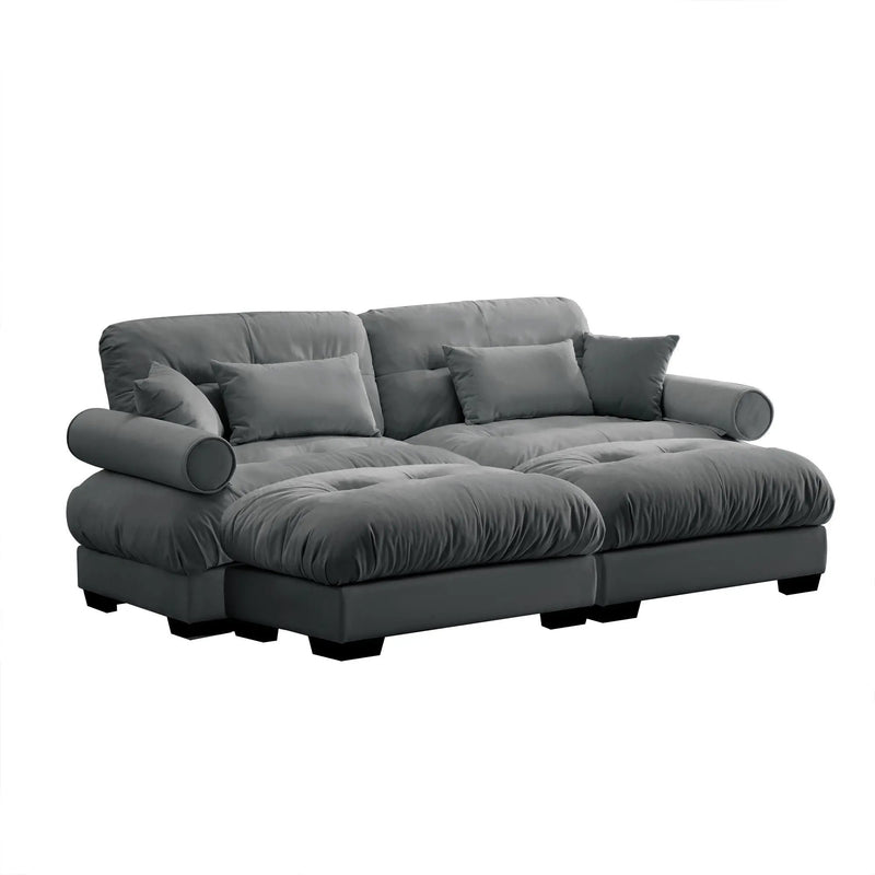 Super Comfort Oversized Modular Sectional Sofa With Movable Ottoman by Unique Piece Furniture