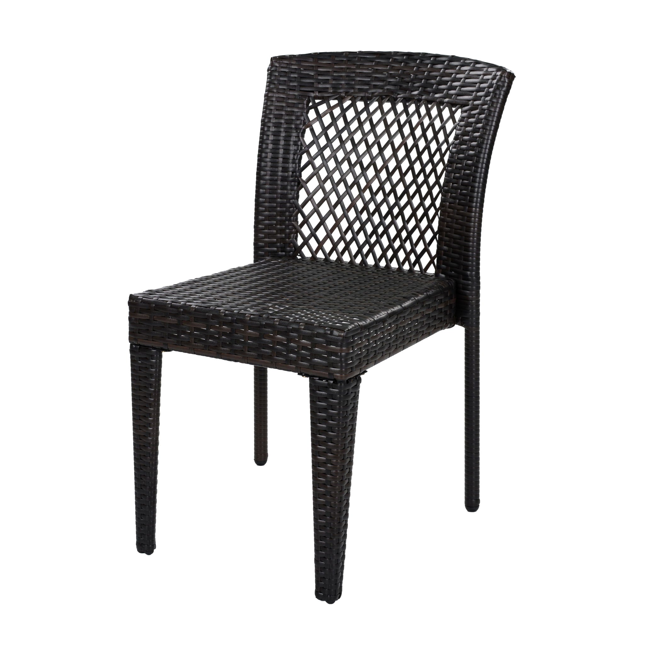 7 Piece Outdoor Dining Set with Table and 6 Chairs - Brown Multi by HouseOfZazla