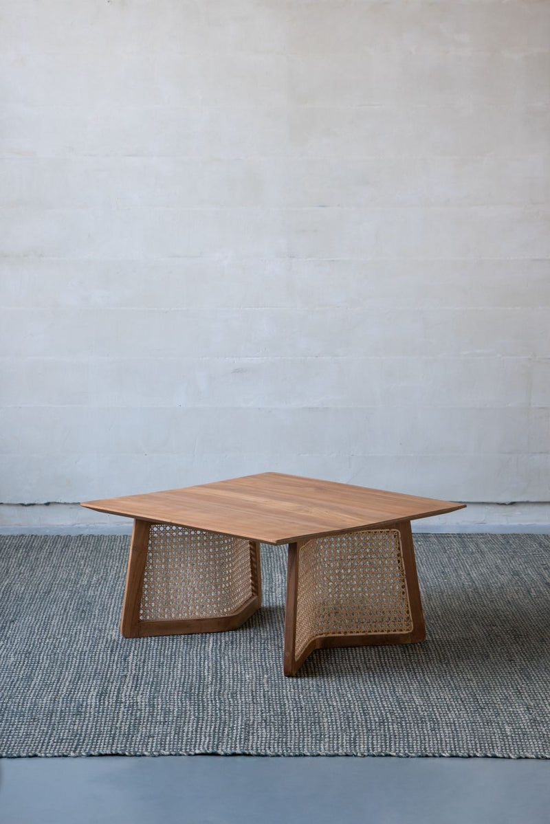 Teak Coffee Table - Natural Wood / Brown by HouseOfZazla