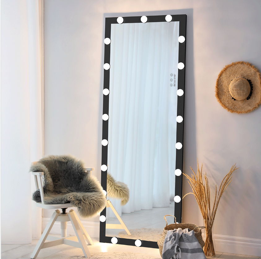 Full Length Mirror with Lights and Touch Control – Pearl Silver, Black, or Pink, photo 36 of 40