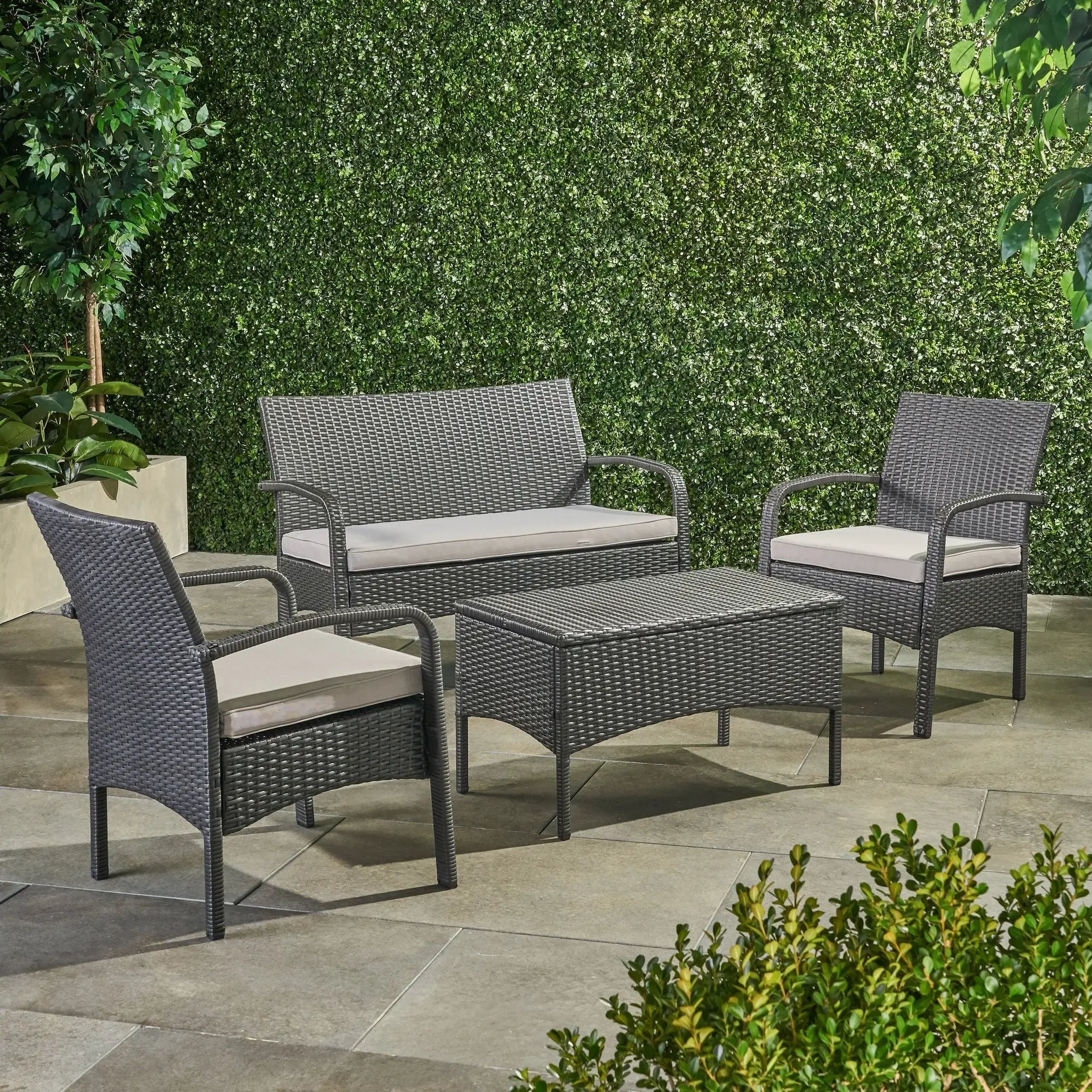Cordoba KD Wicker 4 Piece Chat Set by HouseOfZazla