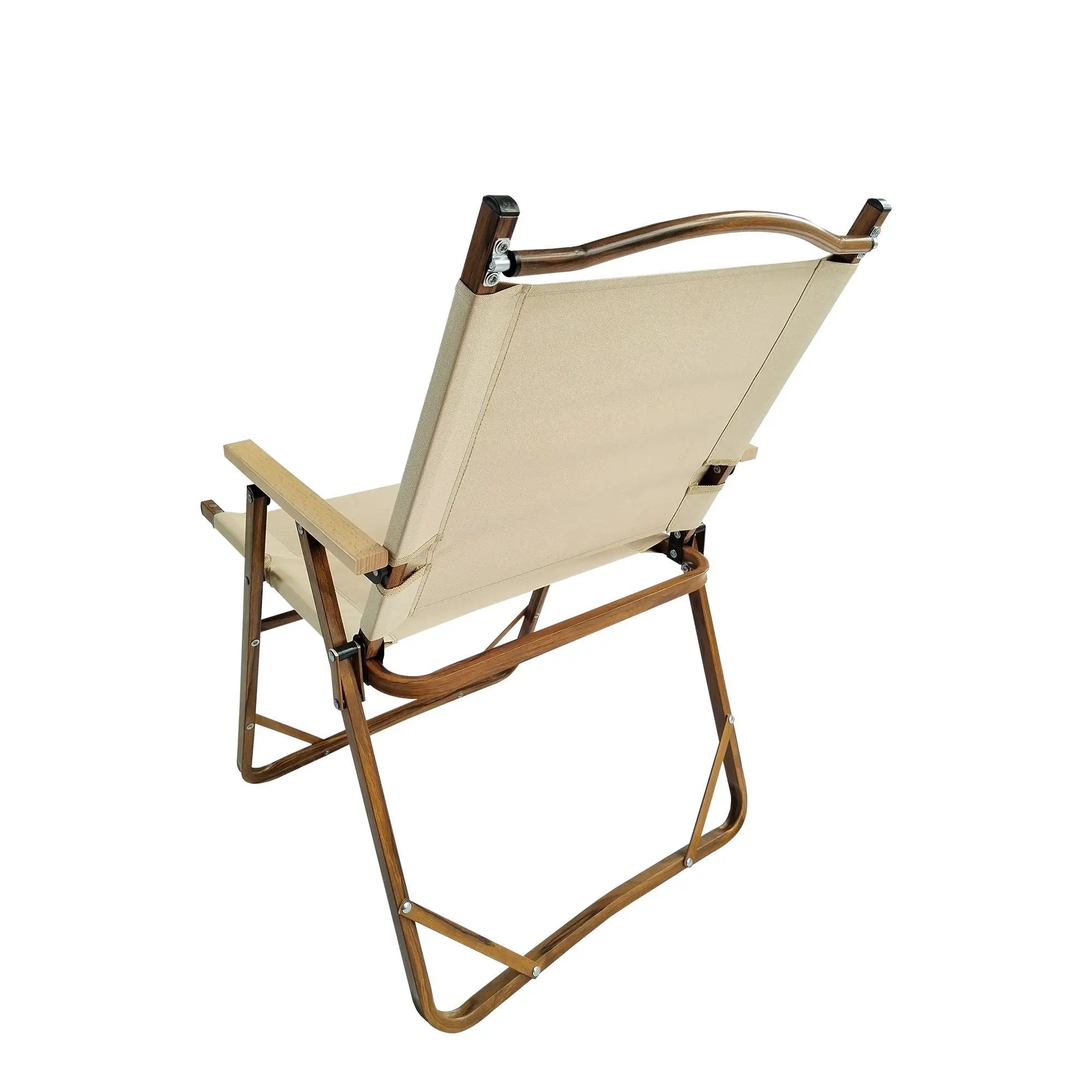 Comfy - Foldable And Portable Chair With Armrests, Indoor And Outdoor Universal (Set of 4) - Brown by HouseOfZazla
