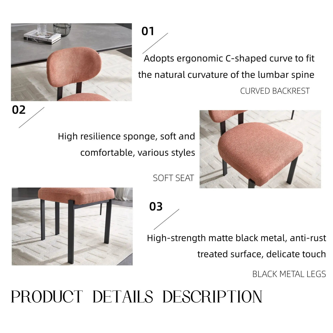 Dining Armless Chairs (Set of 2) by HouseOfZazla