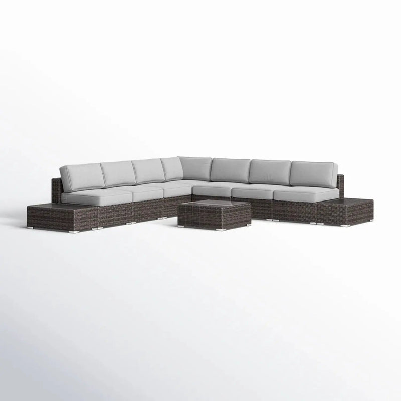 Wicker Sectional Seating Group With Cushions by HouseOfZazla