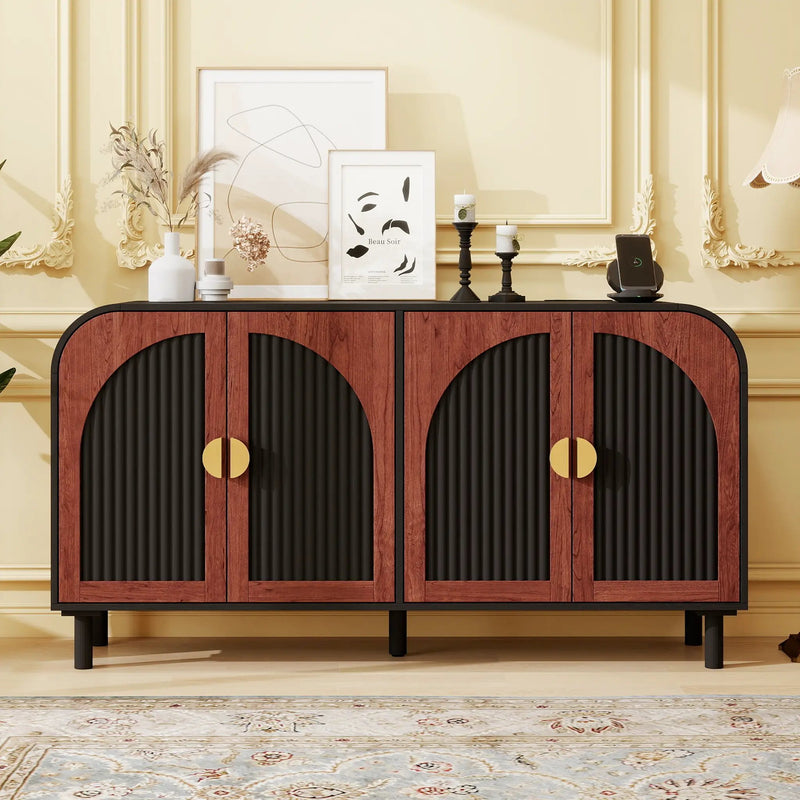 Vintage Arched Sideboard Cabinet with Mid-Century Vintage Style by HouseOfZazla