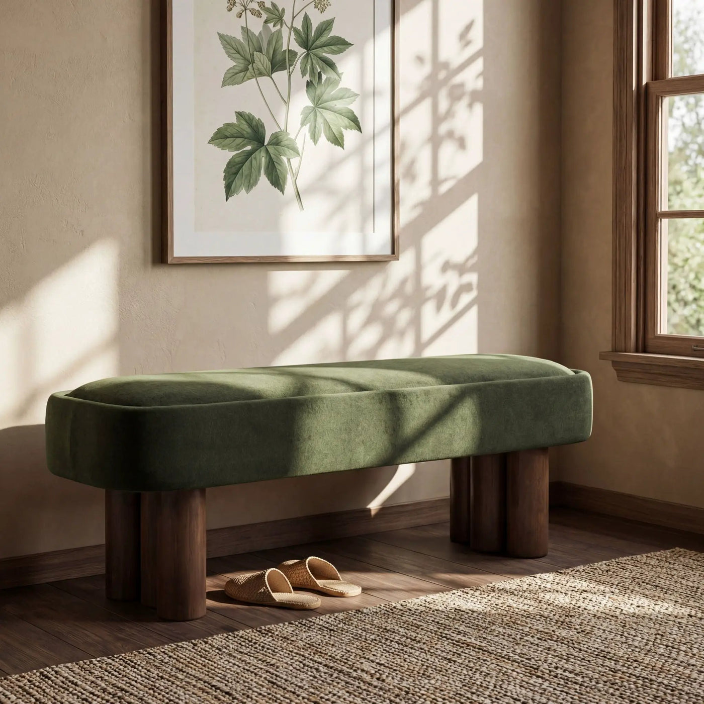 Chic Indoor Upholstered Dining Bench by HouseOfZazla