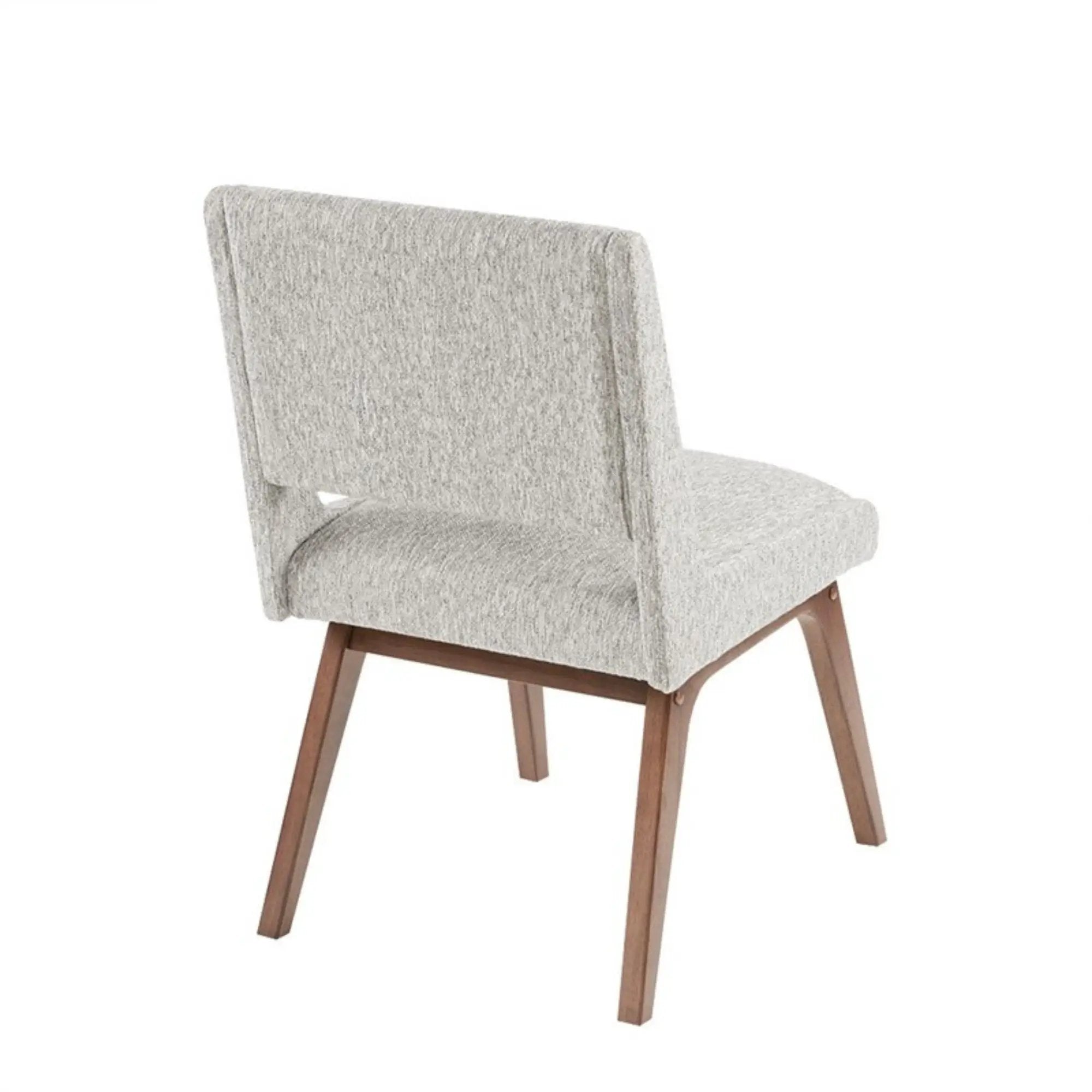Boomerang - Dining Side Chair With Upholstered Cushions (Set of 2) - Light Gray by HouseOfZazla