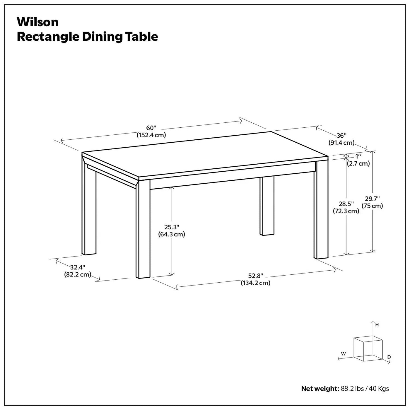 Wilson - Handcrafted Dining Table by Unique Piece Furniture