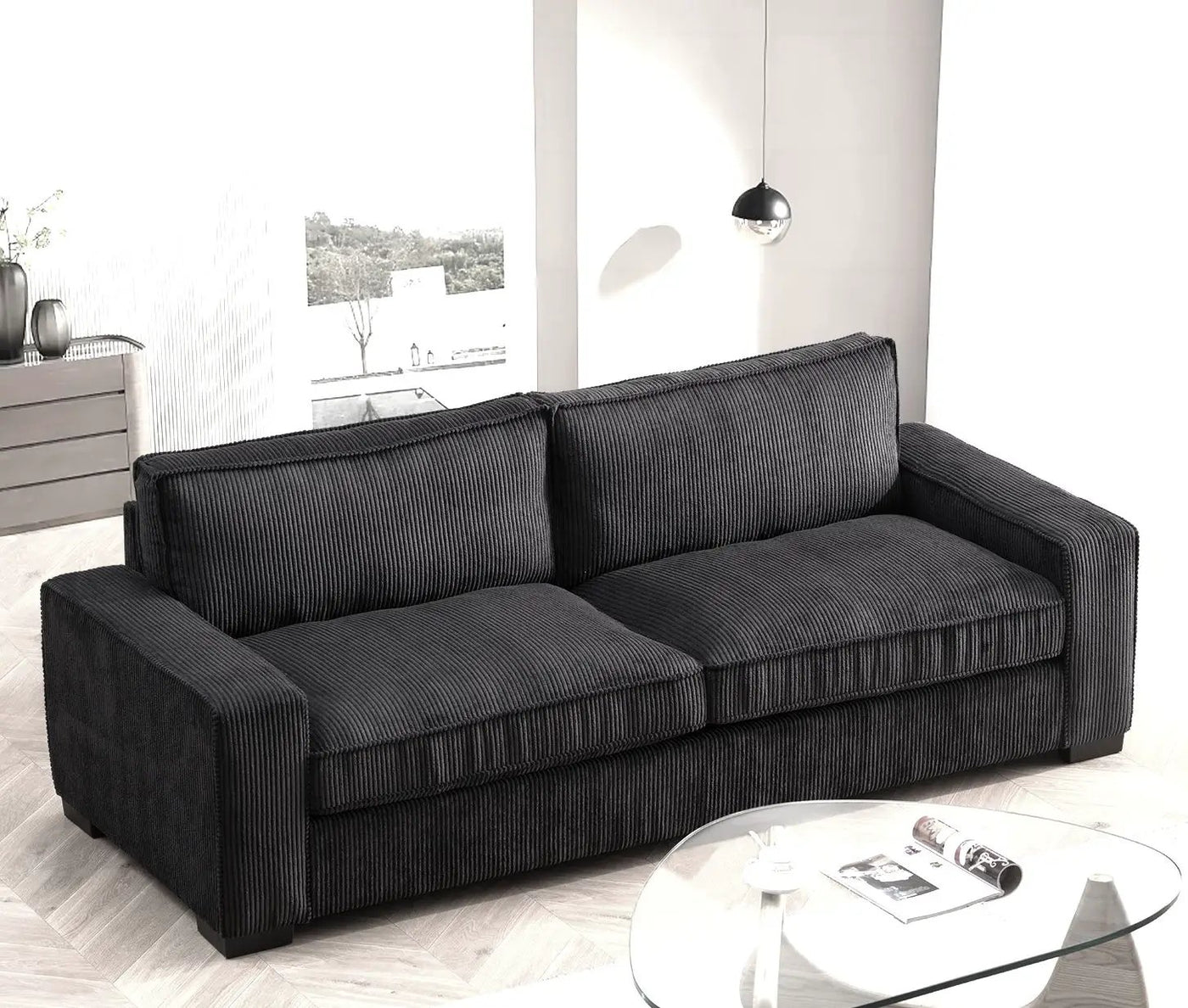 Luxe - Sofa With Sleek Design, Spacious And Comfortable 3 Seater Couch by Unique Piece Furniture