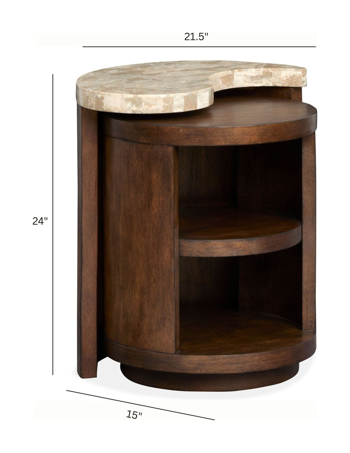 McPherson - Nesting End Table - Burnt Umber, photo 6 of 7