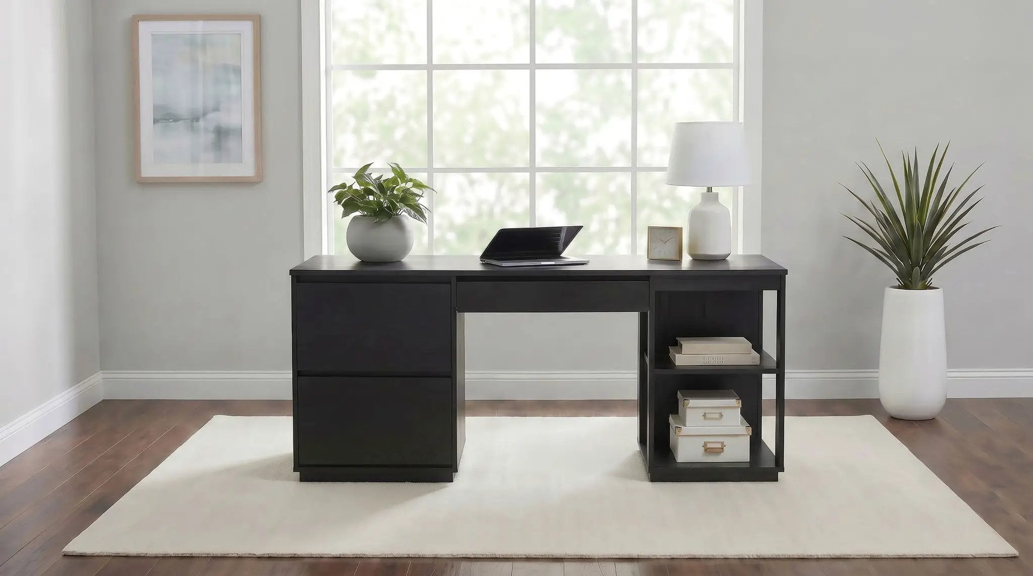 Harkes 75-inch 3-drawer Computer Desk with Adjustable Shelf Coffee Bean by Unique Piece Furniture