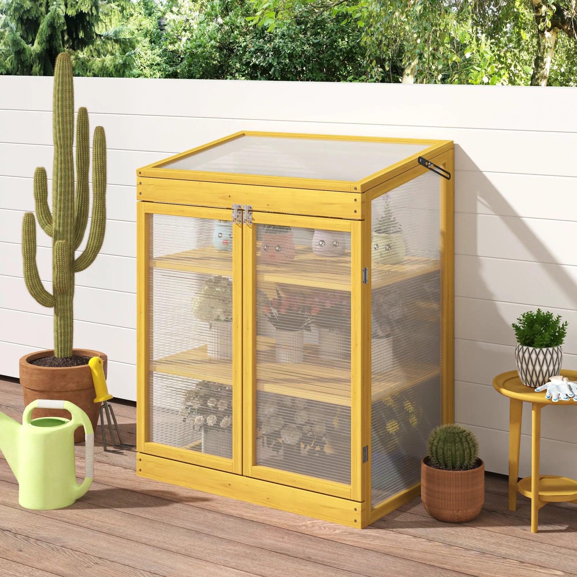 Greenhouse Wooden Cold Frame Greenhouse by HouseOfZazla