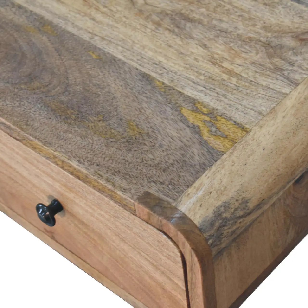 Curved Writing Desk - Oak by HouseOfZazla