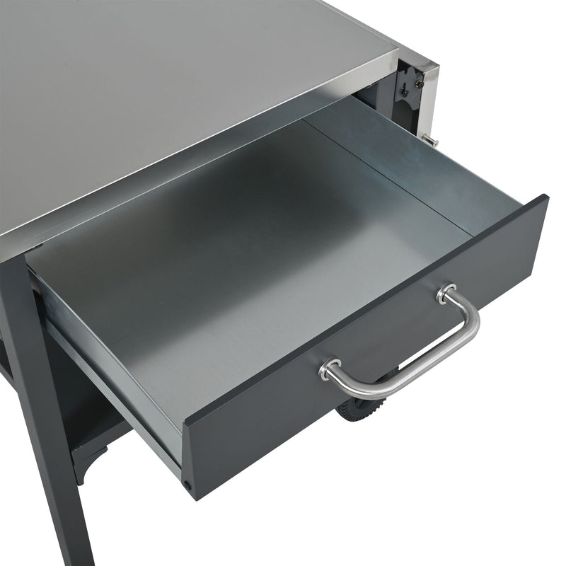 Foldable Outdoor Kitchen Cart With Storage For Patio by HouseOfZazla