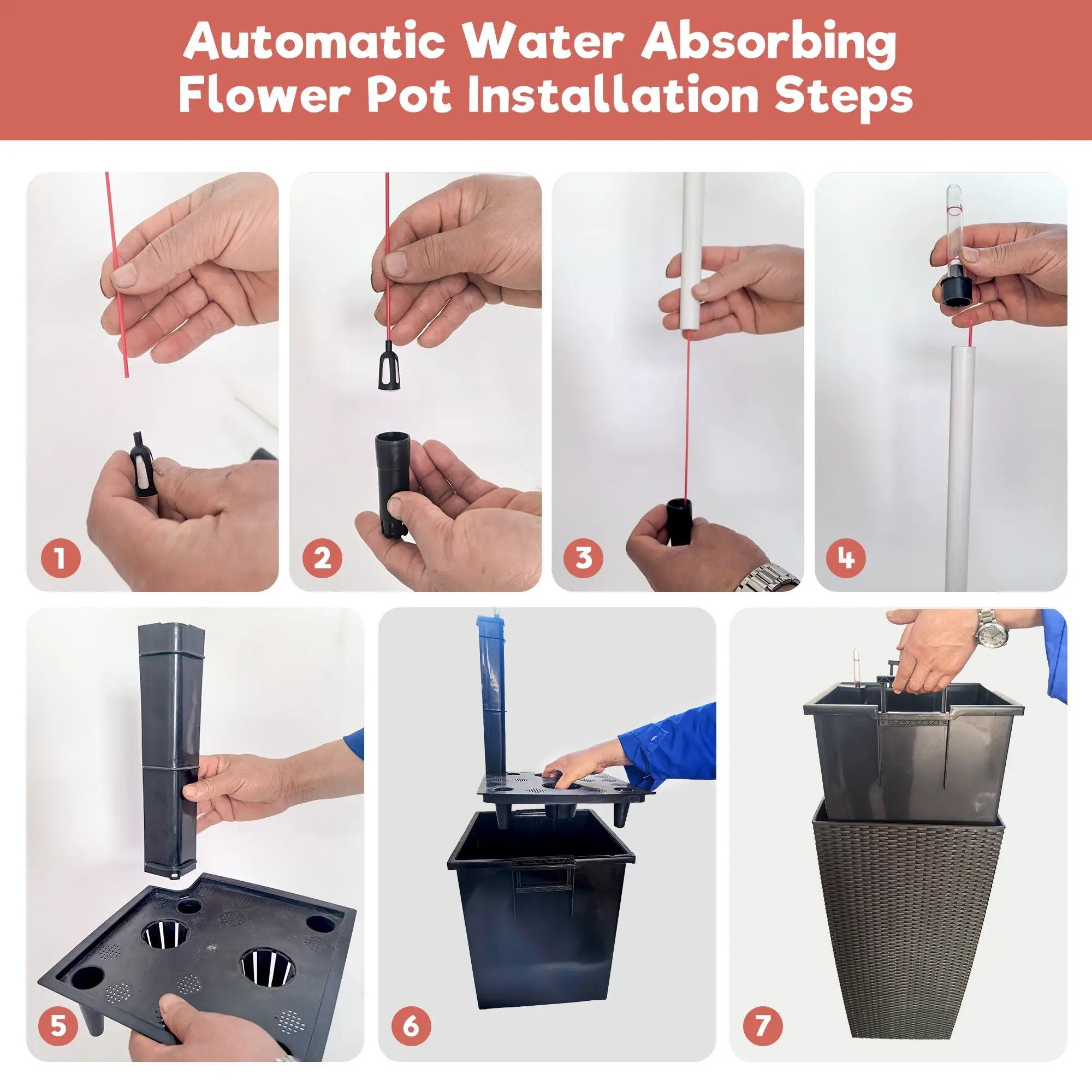 Indoor Outdoor Planter With Automatic Watering System by Unique Piece Furniture