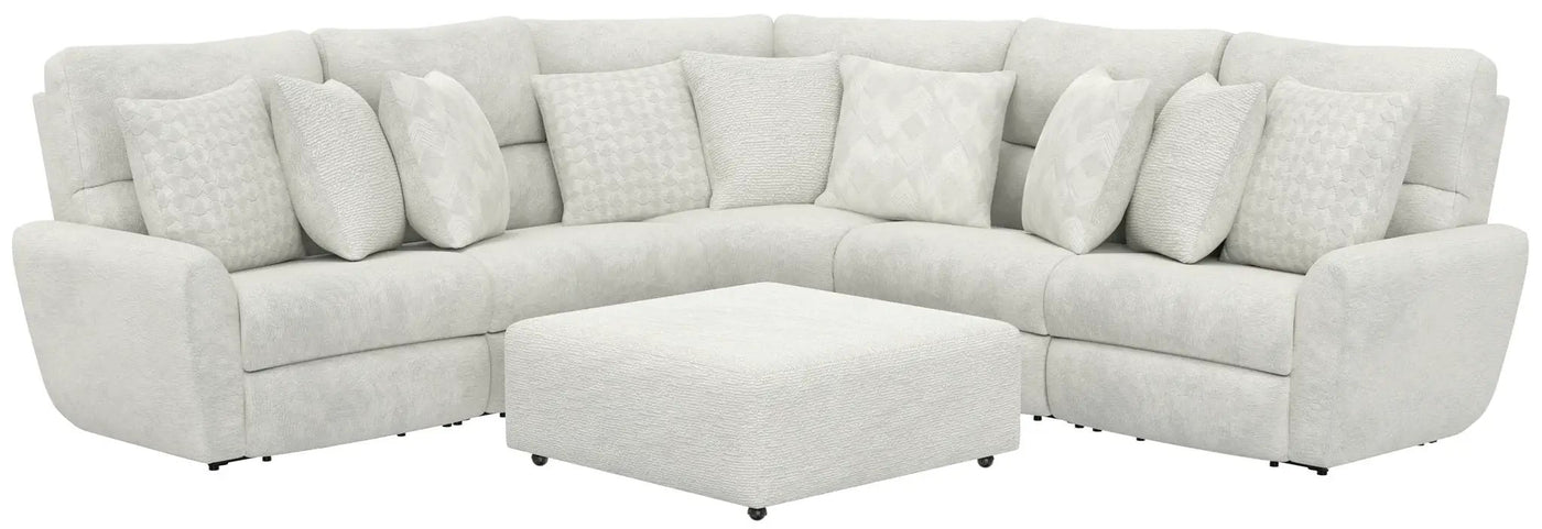 Majesty - Deep Seating Power Reclining Sectional And Ottoman by Unique Piece Furniture