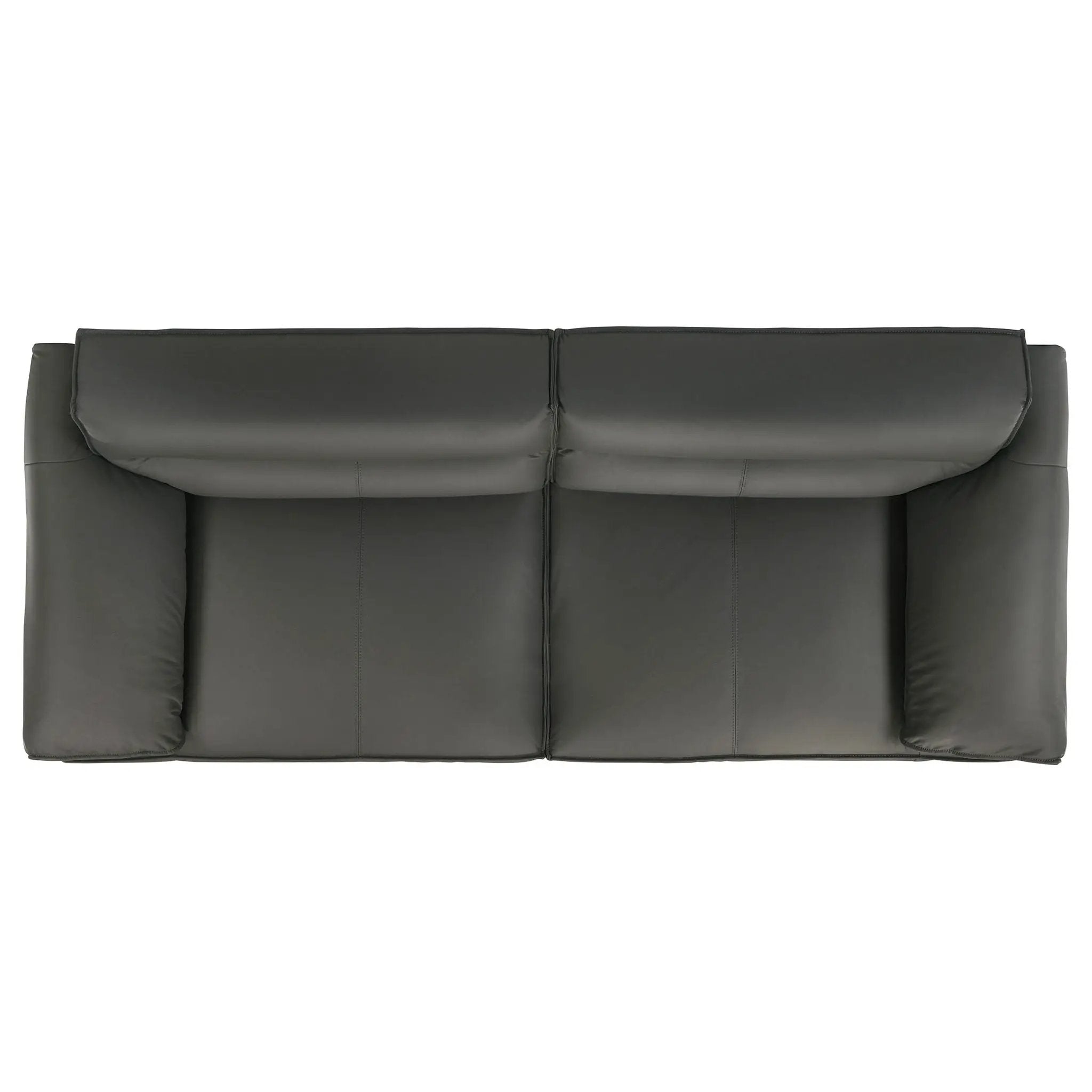 Buxton 2-piece Leather Upholstered Sofa Set Graphite by Unique Piece Furniture