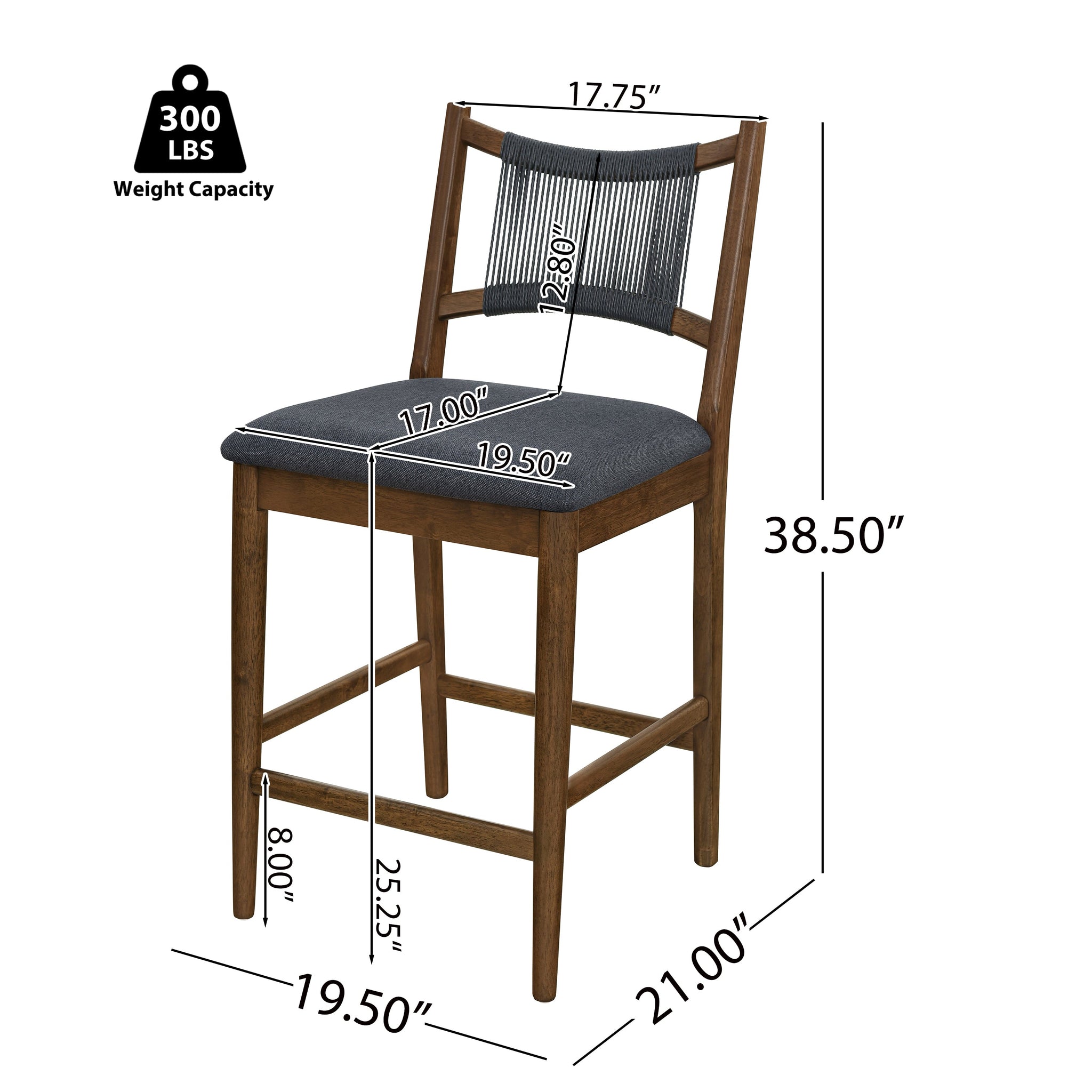 Arno Indoor Upholstered Wooden Counter Stool by HouseOfZazla