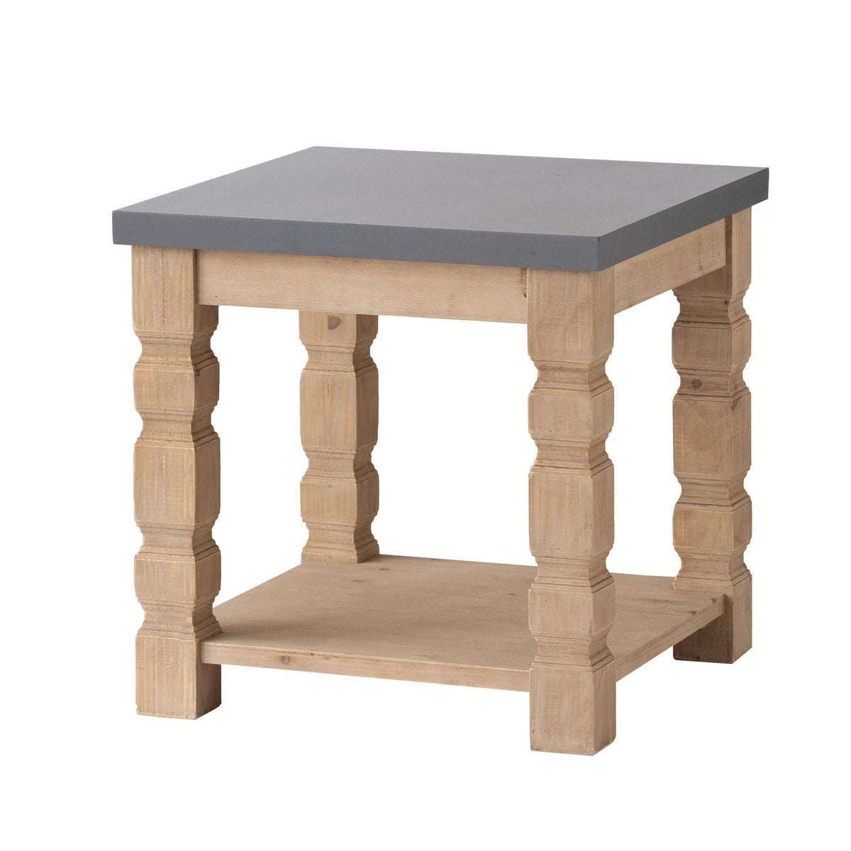 Rustic and Modern Console Table with Fir Wood & Veneer - Light Brown, photo 11 of 12