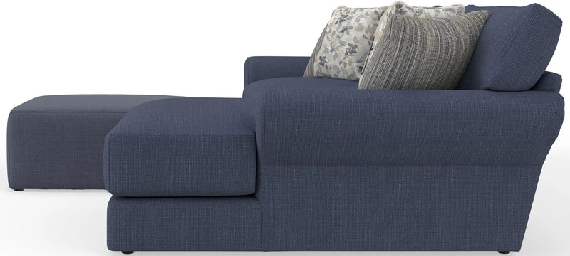 Cape May - Sofa Chaise With Comfort Coil Seating, 41" Cocktail Ottoman And 5 Accent Pillows Included by Unique Piece Furniture