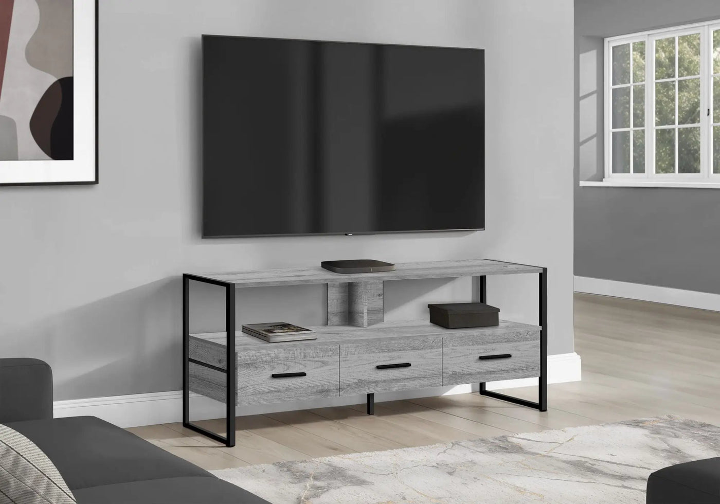 TV Stand Console Media Entertainment Center with Storage Drawers by HouseOfZazla