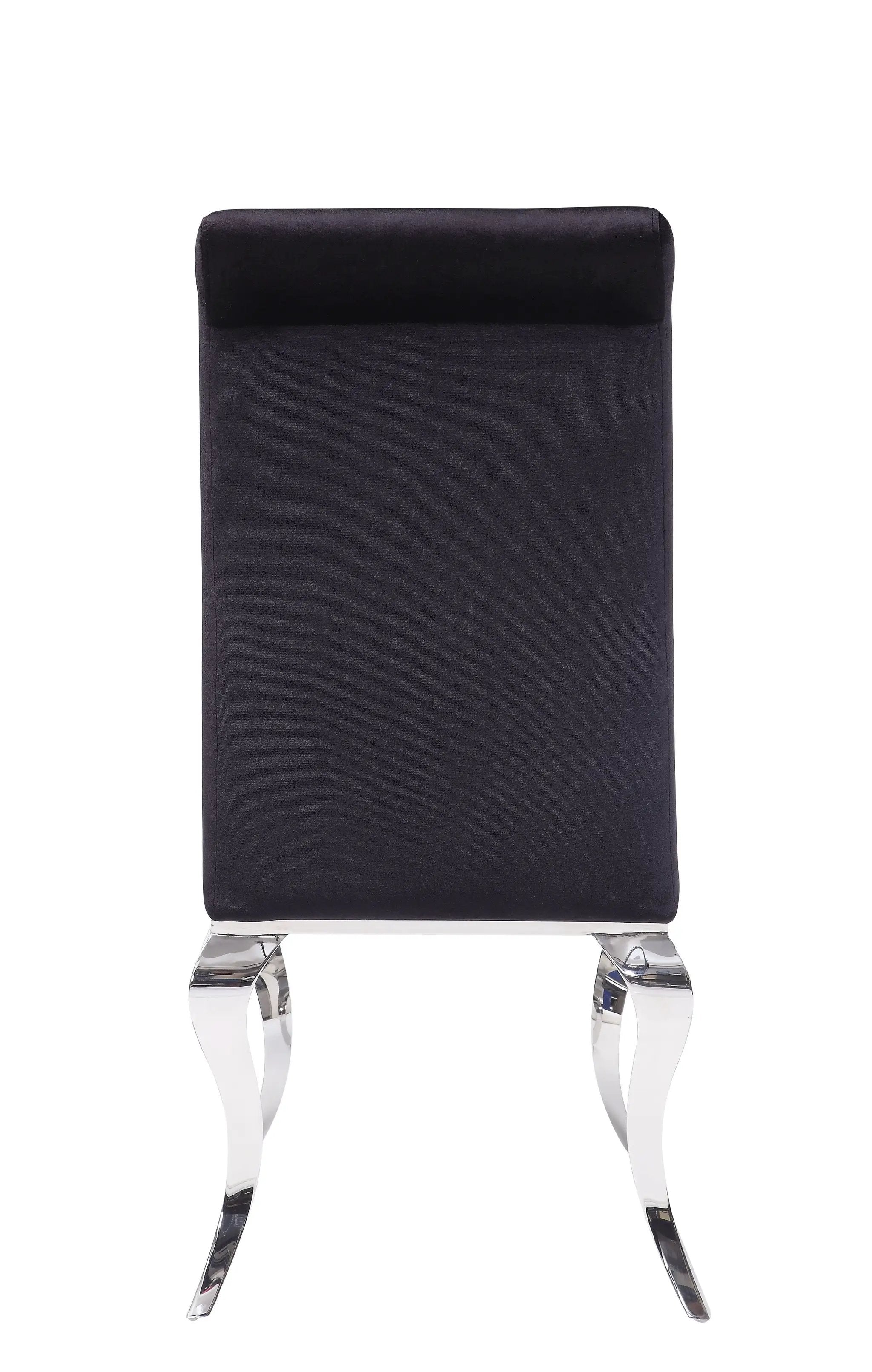 Fabiola Upholstered Stainless Steel Dining Chair by HouseOfZazla