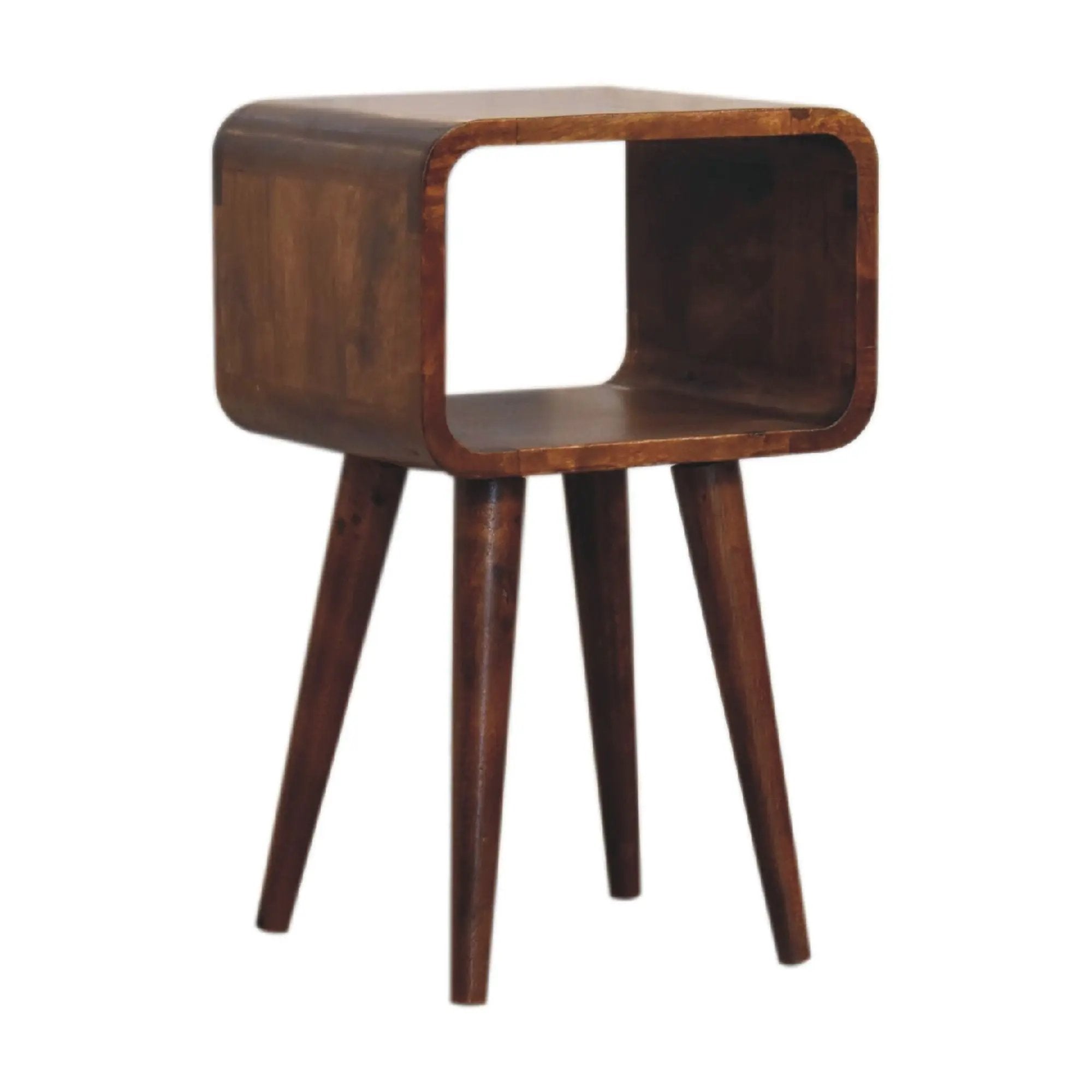 Minimalist Open Curved Nightstand by Unique Piece Furniture