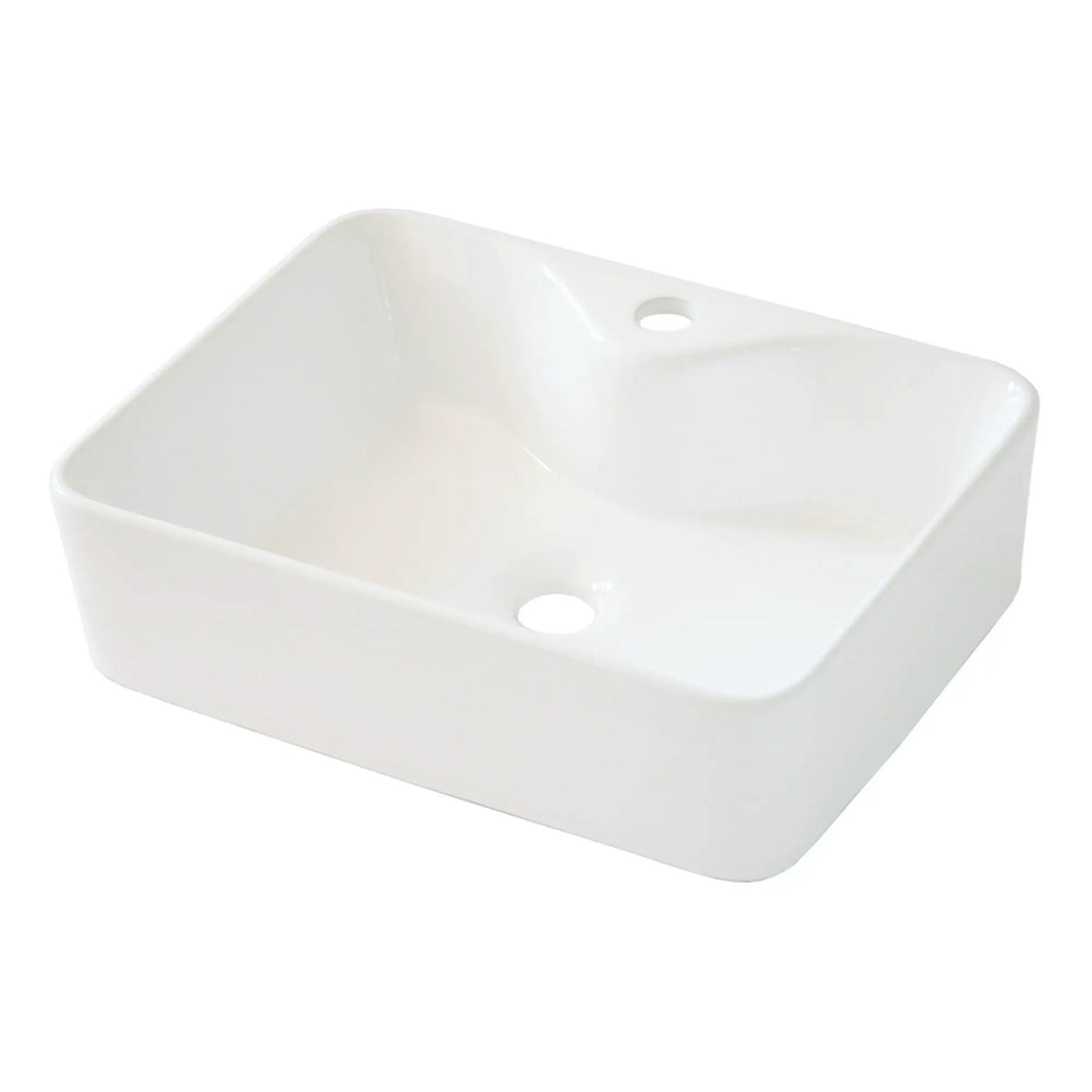Modern Ceramic Rectangular Vessel Bathroom Sink With Sleek Design by HouseOfZazla