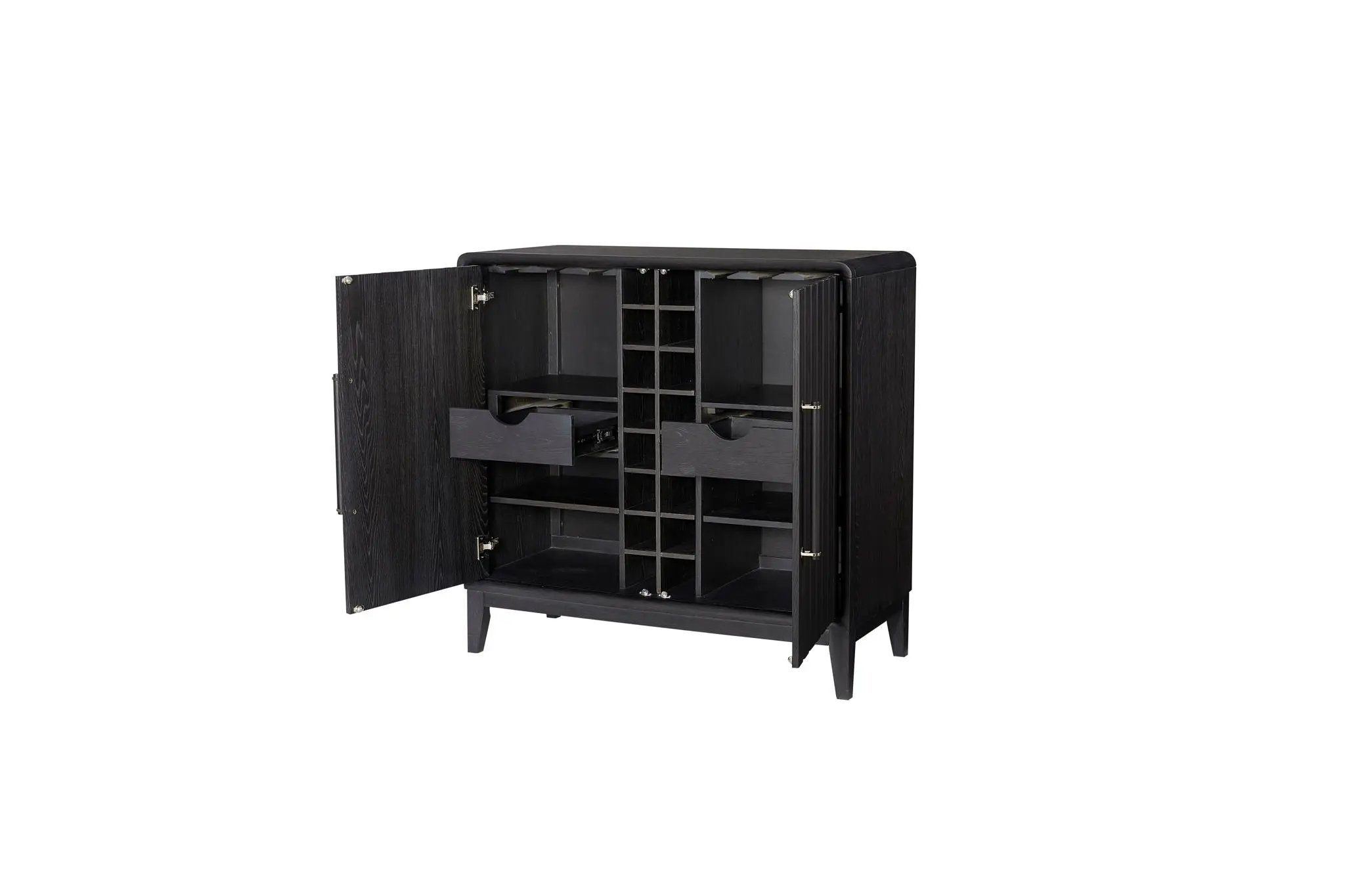 Ample Storage Bar Cabinet - Peppercorn by HouseOfZazla