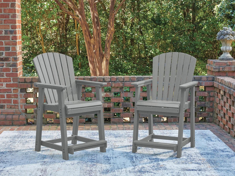 Sanctuary Beach - Barstool (Set of 2) - Dark Gray by Unique Piece Furniture