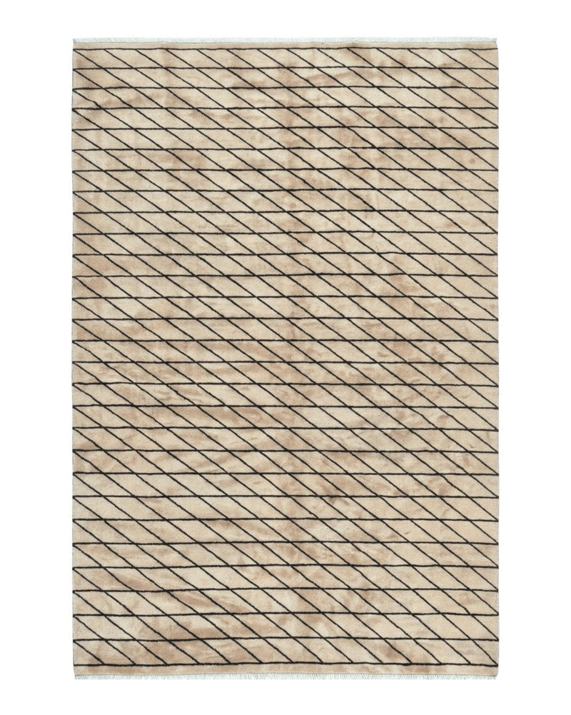 German Rug 7x10, Vintage Handmade Carpet, Contemporary by Jewel Rugs