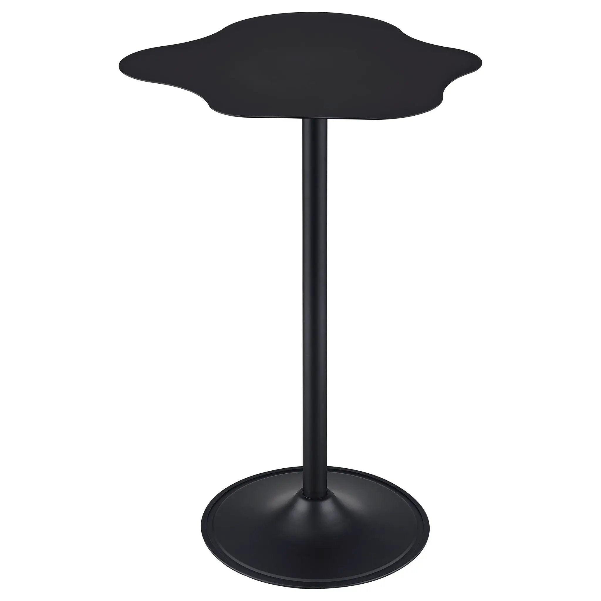 Keanu Curved 29-inch Cloud-Shaped Bistro Bar Table Black by Unique Piece Furniture