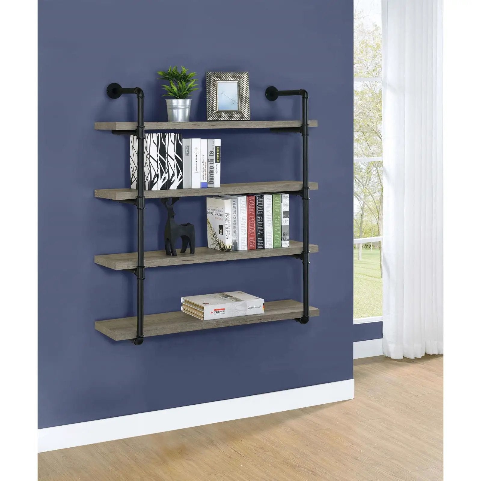Industrial Design Wall Shelf by HouseOfZazla