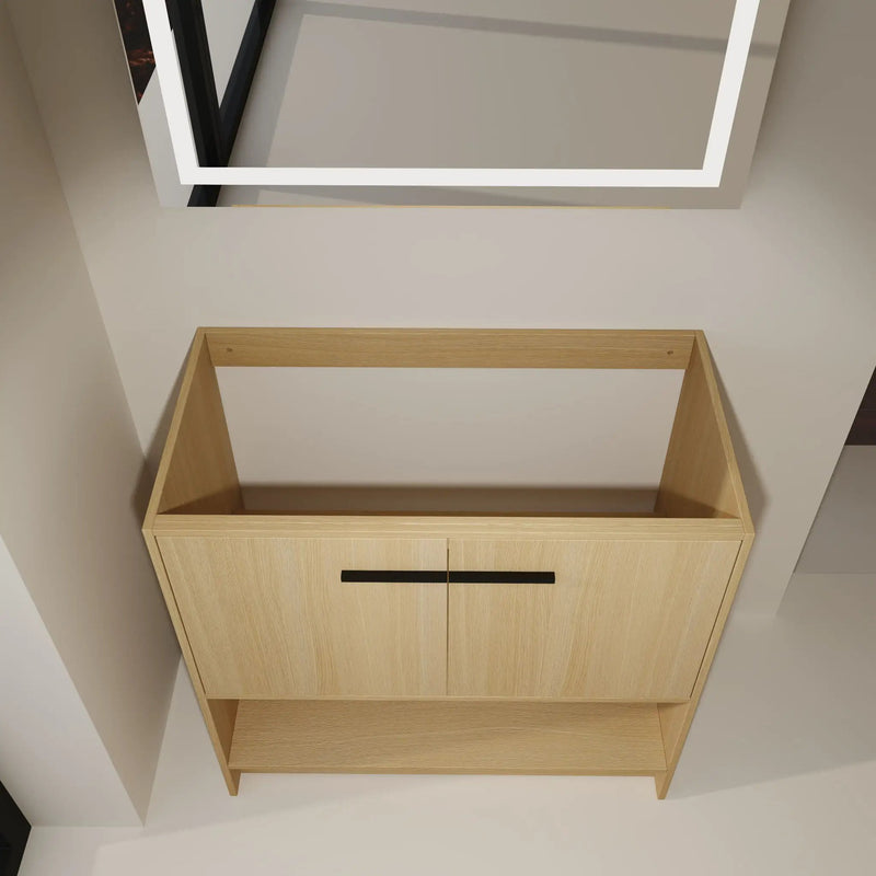 Modern Freestanding Bathroom Vanity With 2 Doors by Unique Piece Furniture