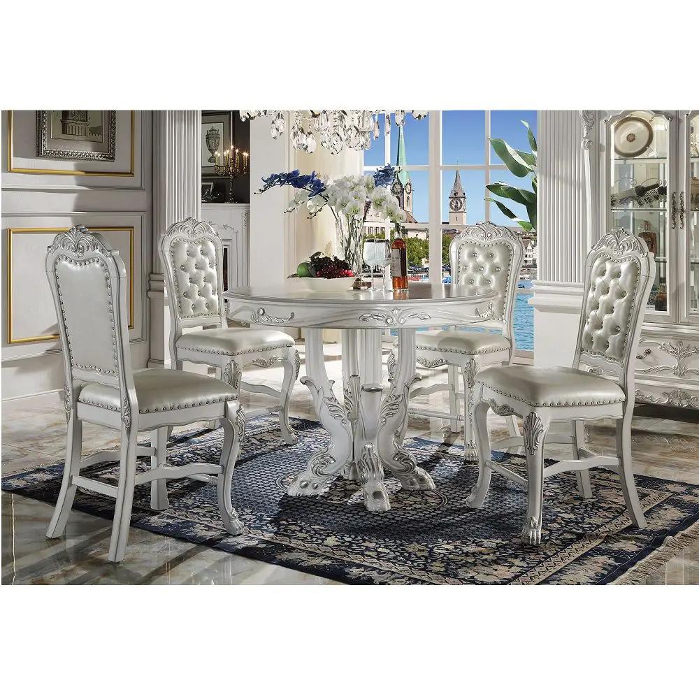 Dresden - 48" Counter Height Table - Bone White by Unique Piece Furniture