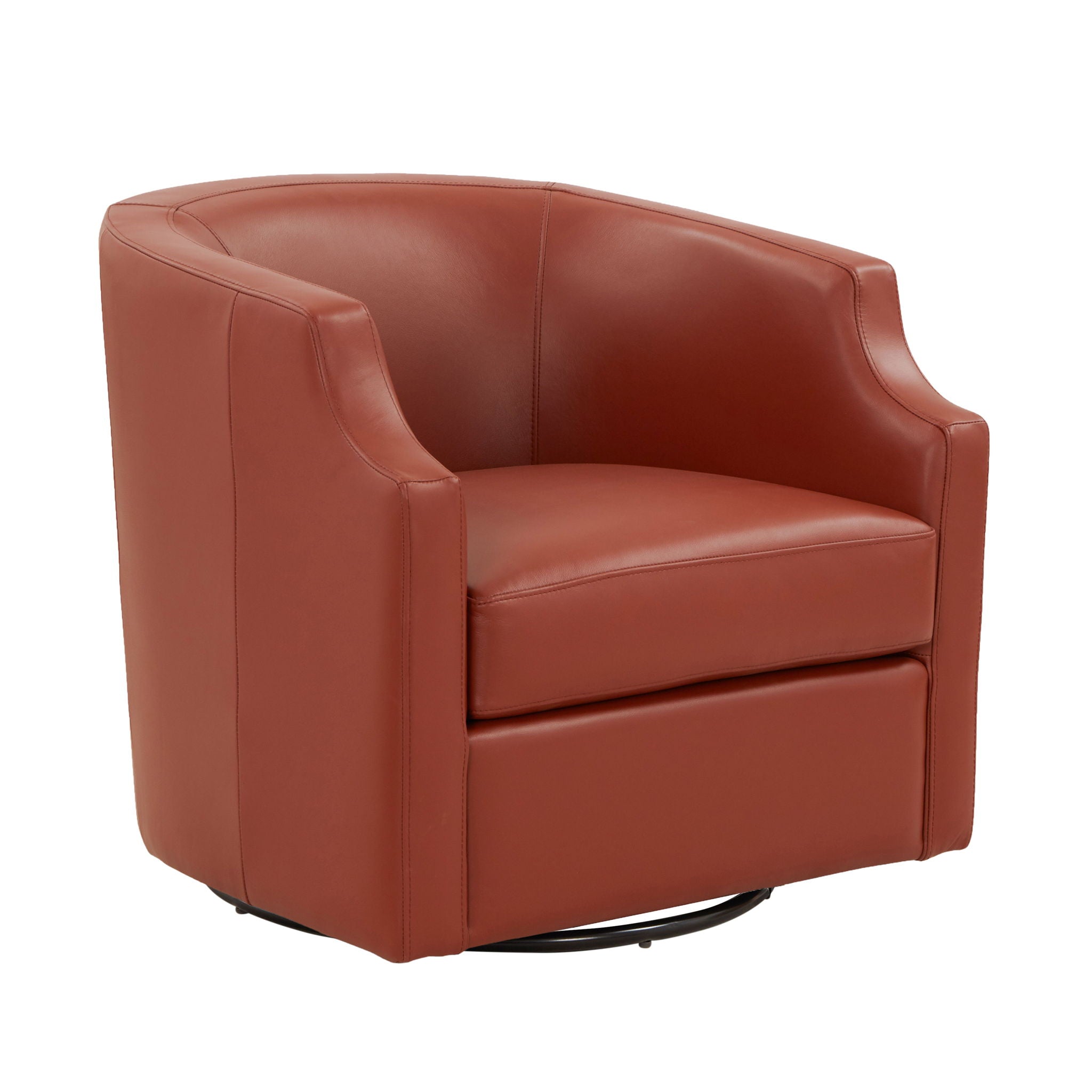 Emmett - Swivel Glider Barrel Chair With Clip Arm Design by HouseOfZazla