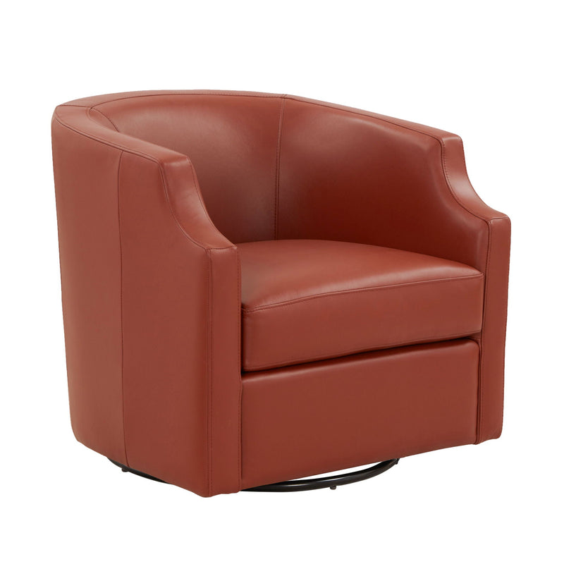 Emmett - Swivel Glider Barrel Chair With Clip Arm Design by HouseOfZazla