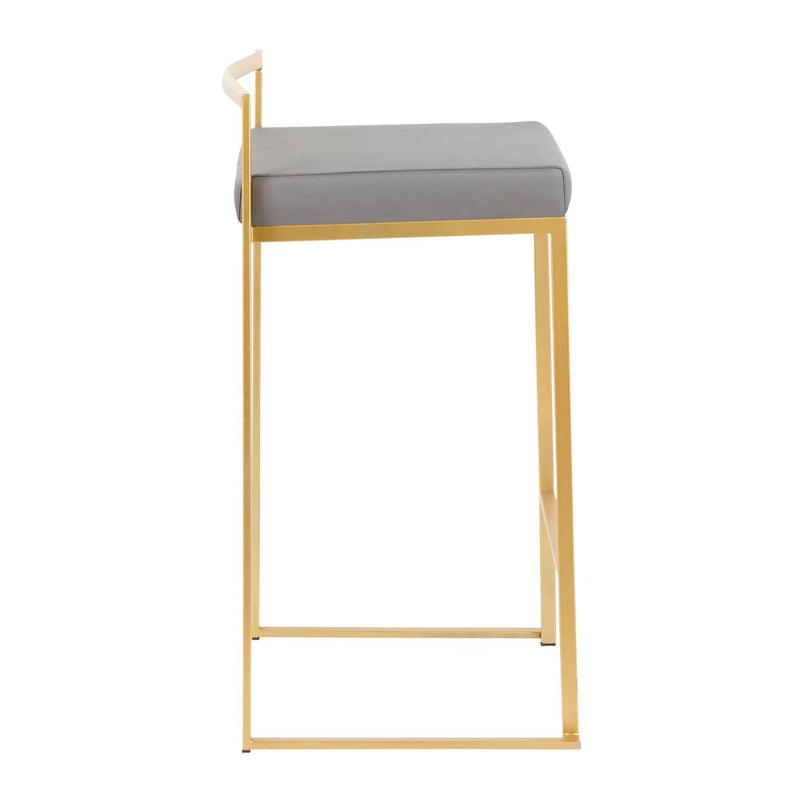 Fuji - Contemporary / Glam Design Counter Stool (Set of 2) by Unique Piece Furniture