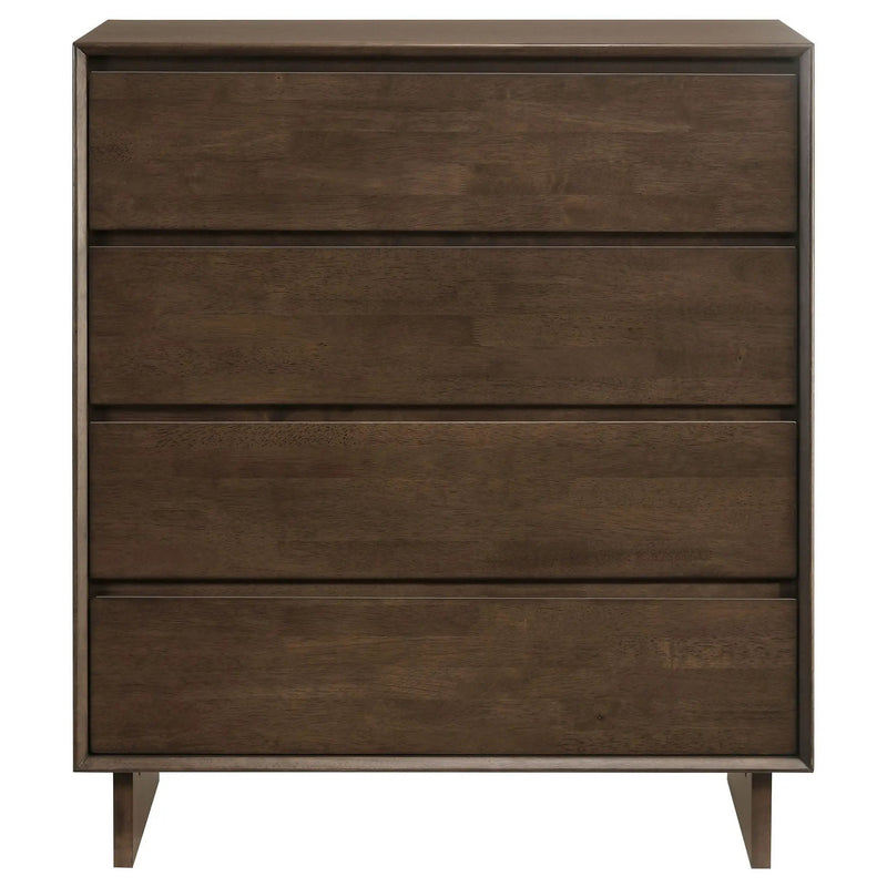 Hemlock - 4 Drawer Chest Of Drawers - Dark Brown by HouseOfZazla