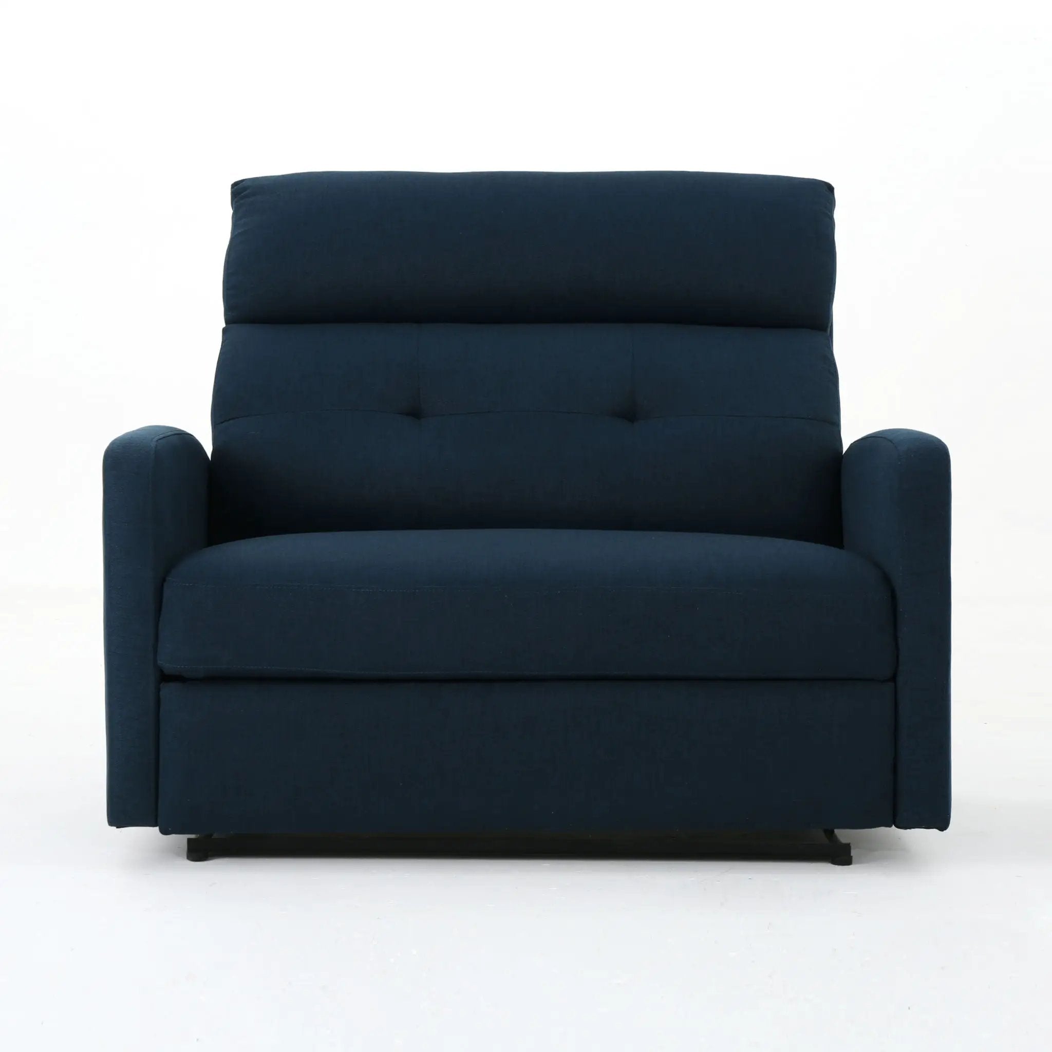 Alma Contemporary Upholstered Loveseat Recliner by HouseOfZazla