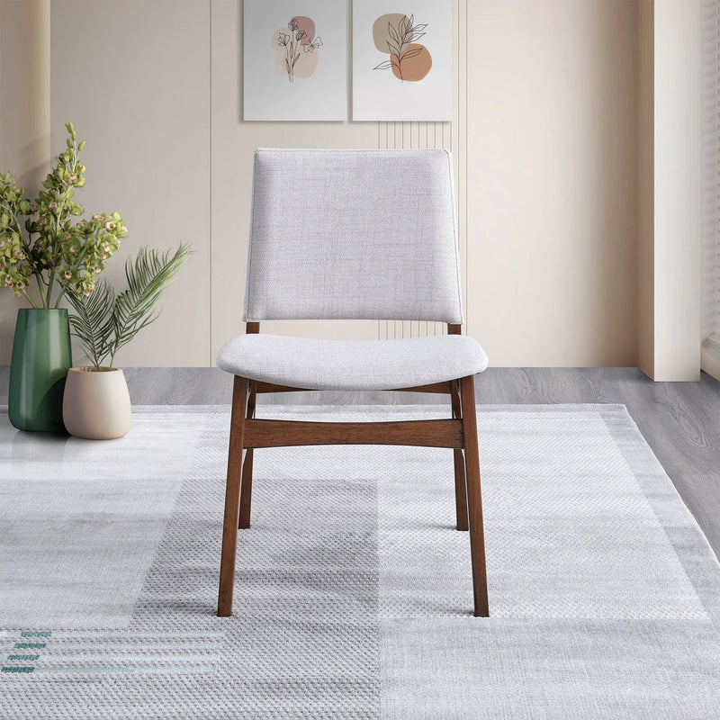 Gusto - Dining Chair (Set of 2) - Brown / Light Gray by HouseOfZazla